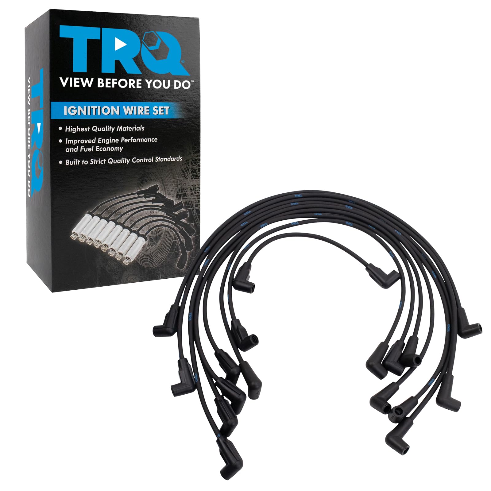 Trq Spark Plug Wire Set Compatible With 94-96 Chevrolet G10 G20 G30 P30 Gmc