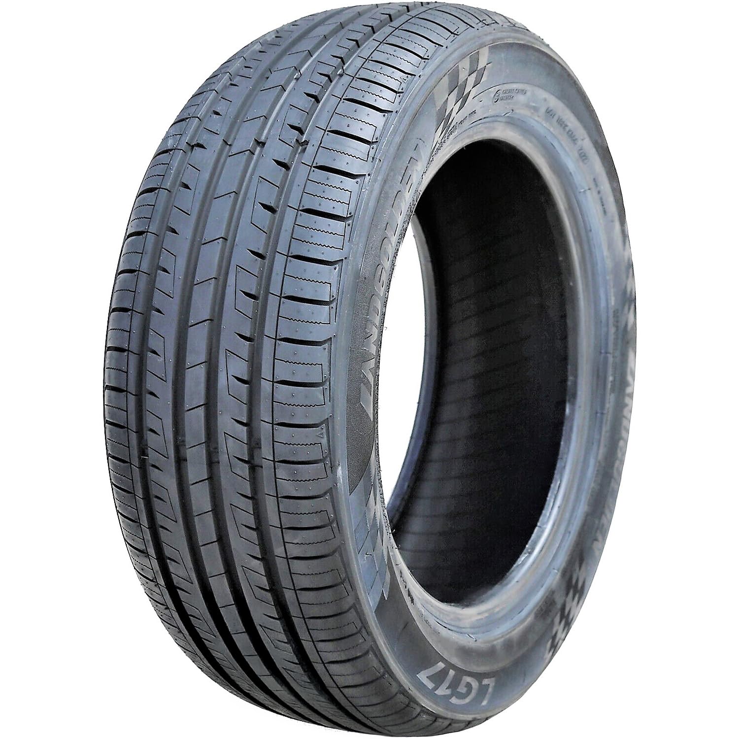 Landgolden LG17 All-Season Passenger Car Performance Radial Tire-195/55R16 195/55/16 195/55-16 87H Load Range SL 4-Ply BSW Black