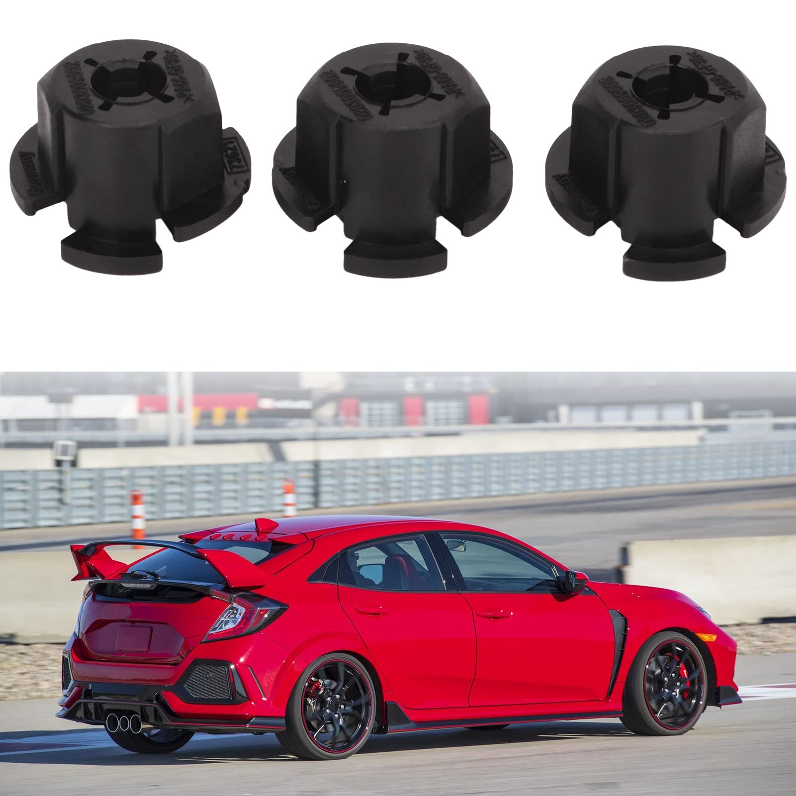 Keenso Radarsss Module Mounting Clip, 3Pcs Radarsss Alignment Mounting Clip 36806 Tla A01 Replacement For Civic Accord Cr V Black