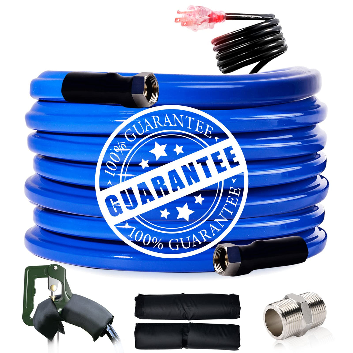 REHOSEUP 75FT Heated Water Hose for RV, 45F Antifreeze, Drinking, Garden, RV Accessory, Auto Accessory
