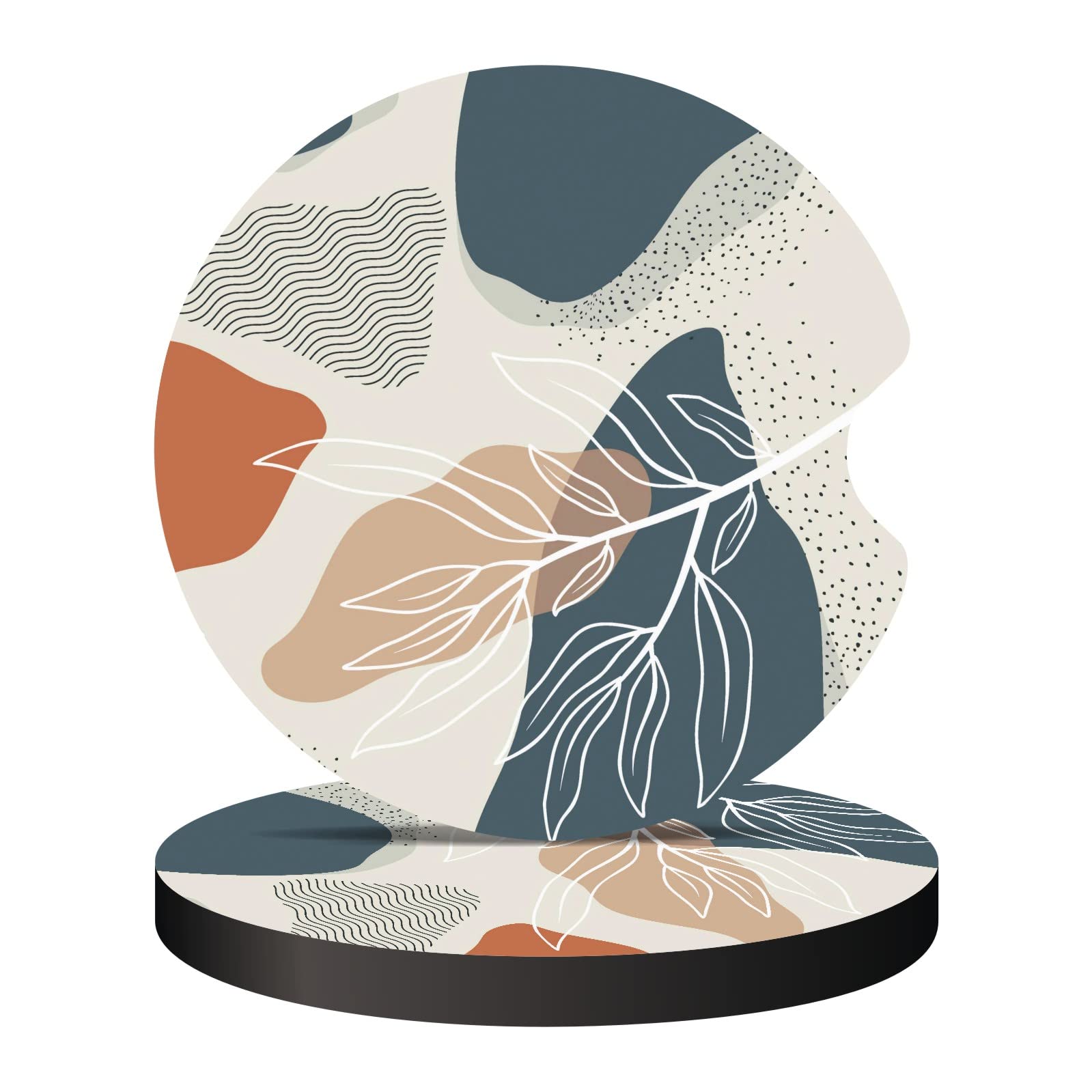 Oppsviust Car Cup Holder Coaster, Car Coasters for Cup Holders, 2PCS Universal Anti Slip Car Assecories, 2.75in Cute Car Coaster