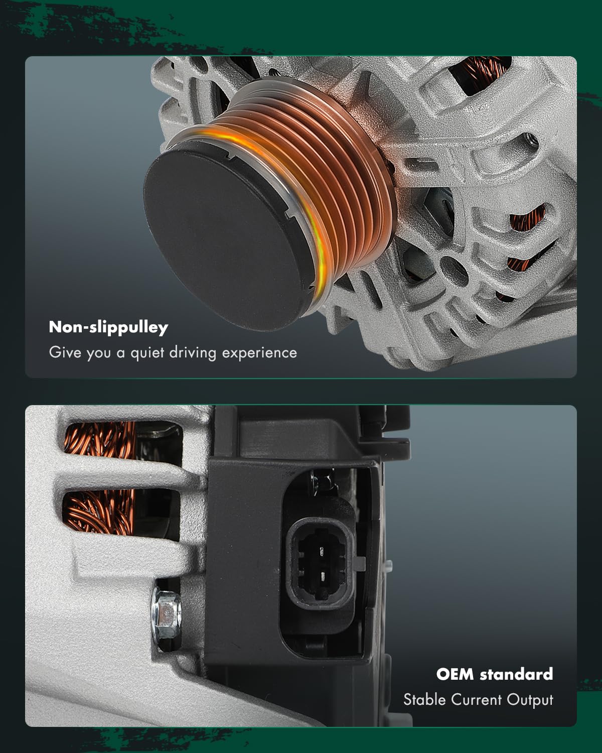 SCITOO Alternator Fit for Chevrolet for Cruze 2011 2012 2013 2014 2015 2016, L4 1.8L- 12V 130Amp CW SC6 Pulley Class, Replace OE