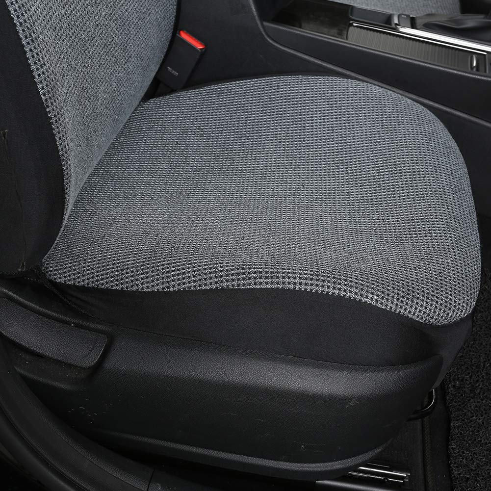 Giant Panda Seat Covers For Trucks Chevy Silverado,Dodge Ram,Ford F-Series.Low Back Front Seat Cover For Pickup And Trucks,Black And Grey