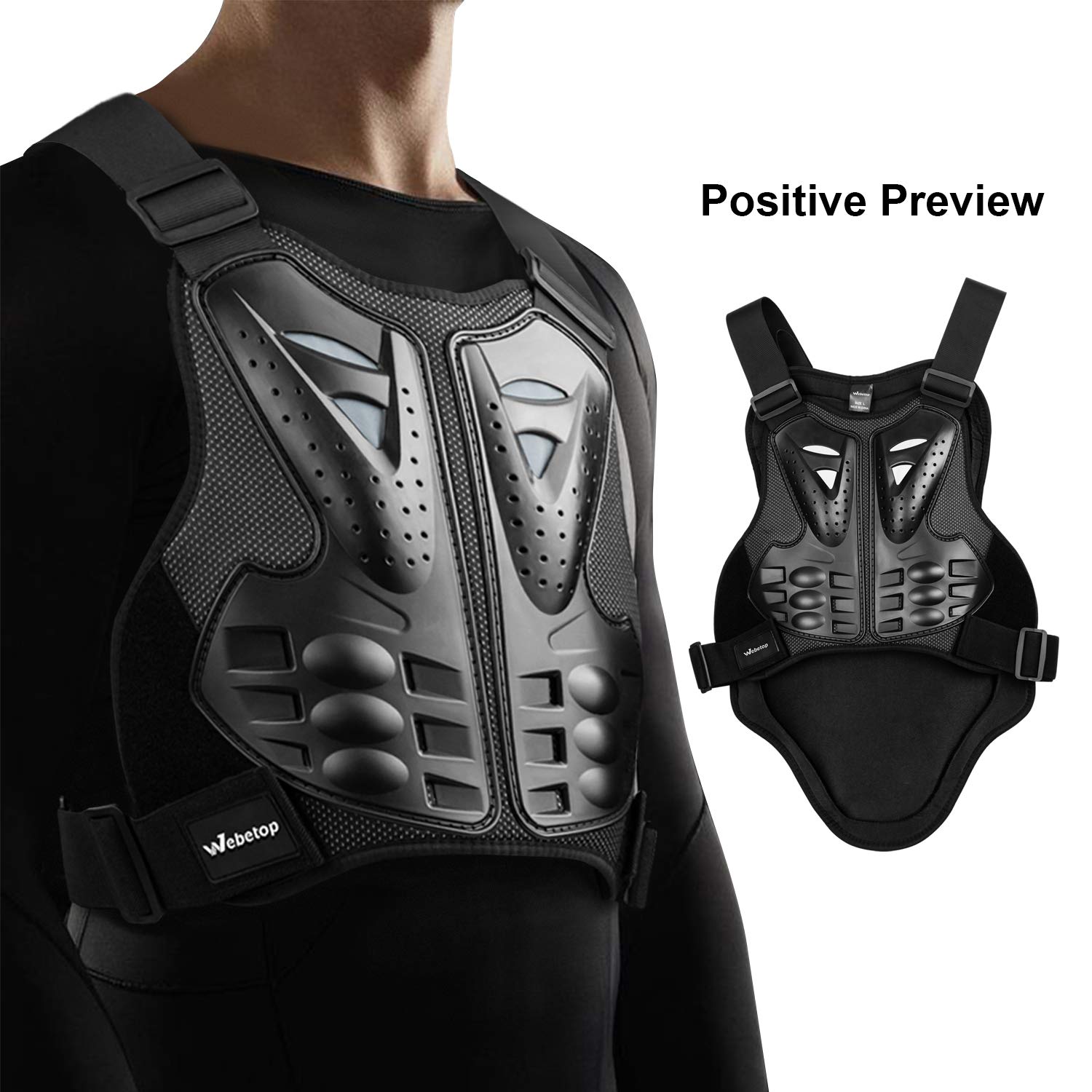 Webetop Armor Vest Protector For Dirt Bike Mountain Bike Off-Road Racing Adult L