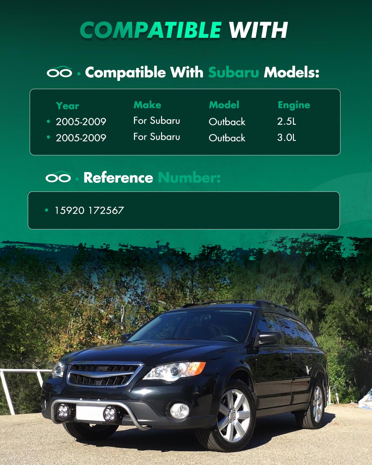 Scitoo Rear Complete Struts Spring Assembly Shocks Struts Fits 2005-2009 For Subaru Outback With 15920 172567 - Set Of 2