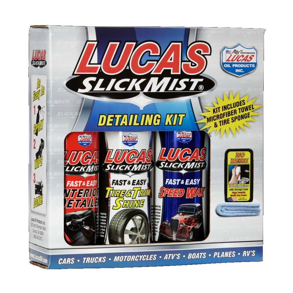 Lucas Oil 10558 Slick Mist Detailing Car Care Kit