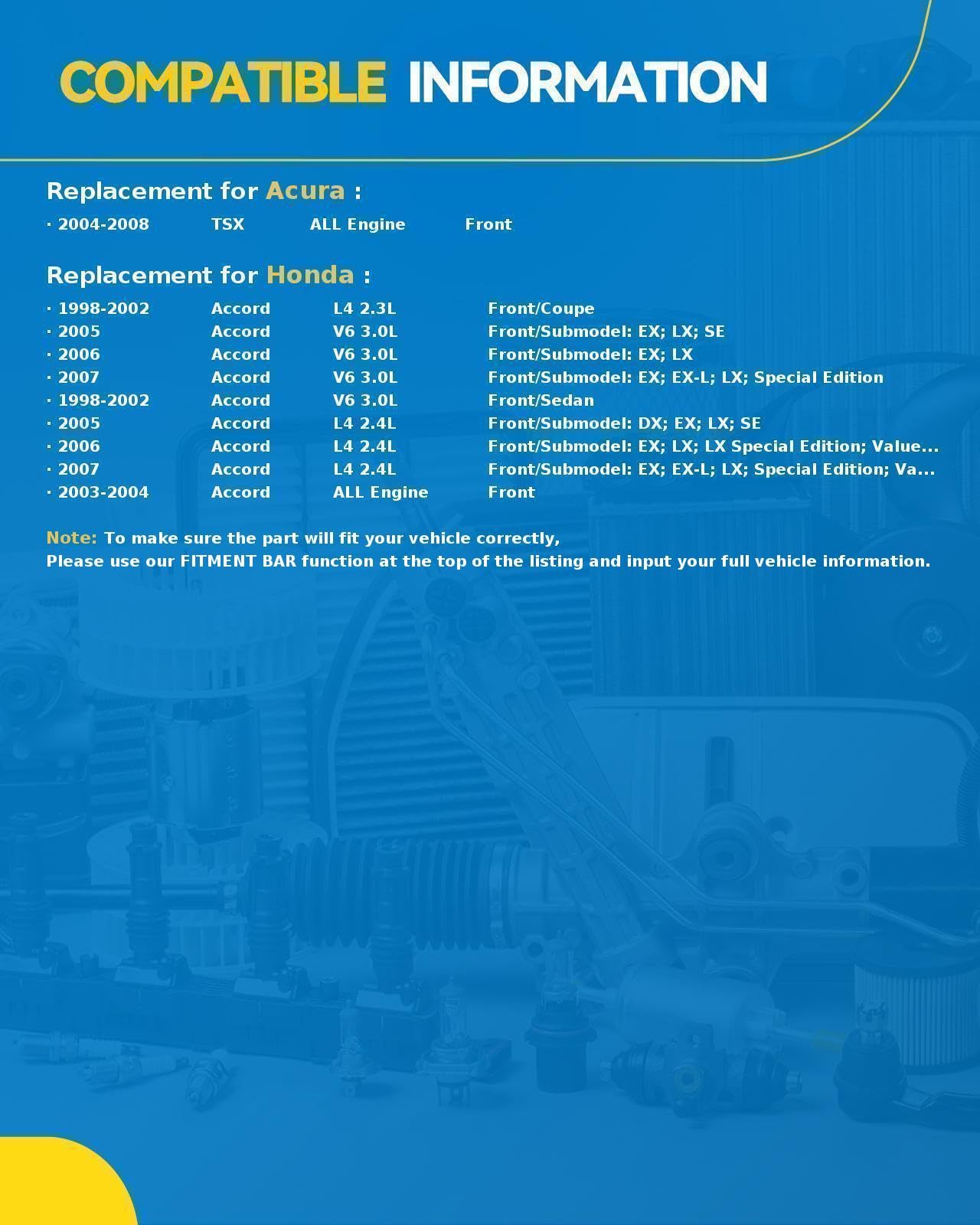 Philtop 19B2069 19B2068 Rear Disc Brake Caliper Assembly Fit For Accord 1998-2007, Tsx 2004-2008, Pair Set Of 2 Rear Driver And