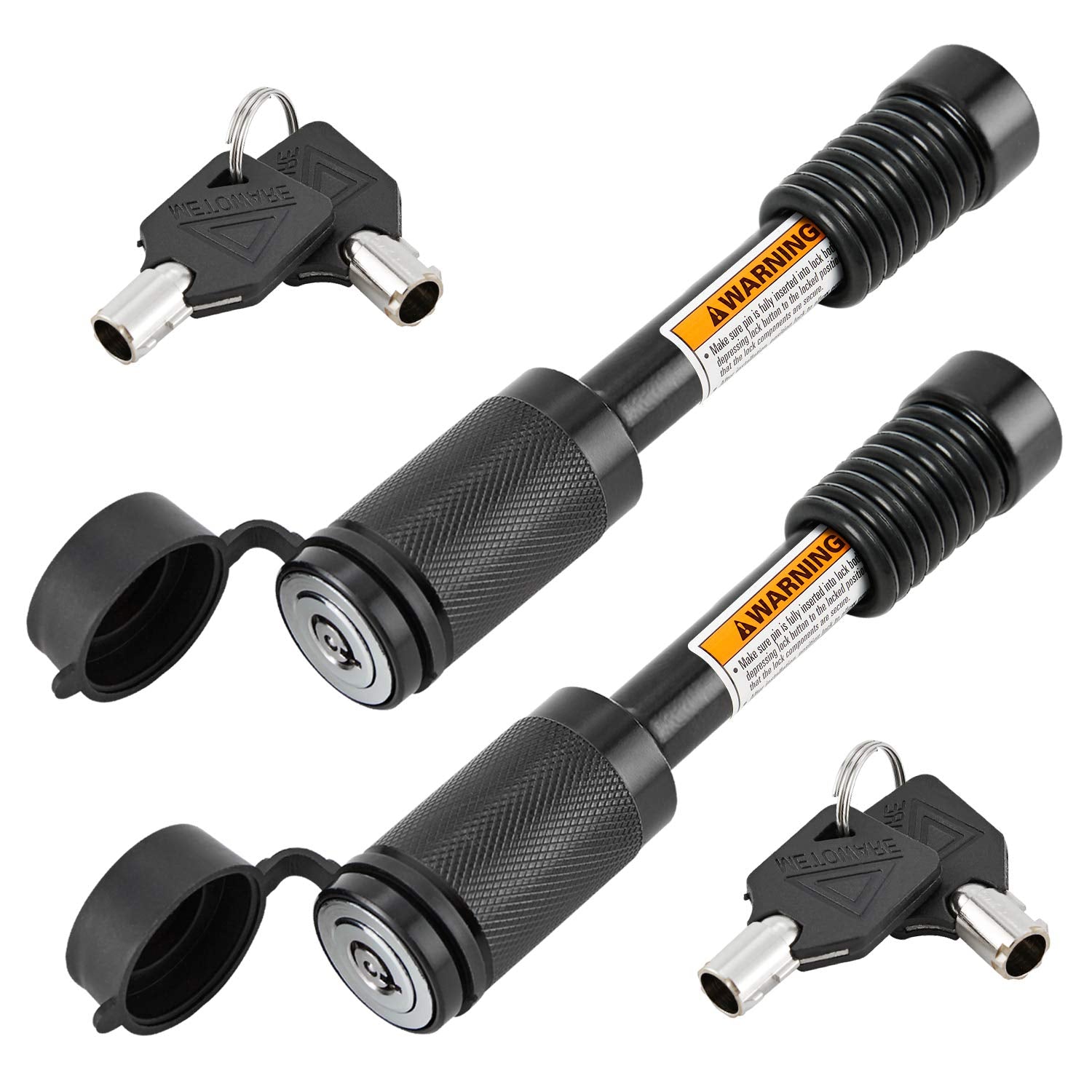 METOWARE Trailer Hitch Locks Receiver Lock Keyed Alike Fits Class III IV 2 2-1/2 Receiver with 5/8 Dia 3-1/2    Long Pin and Ant
