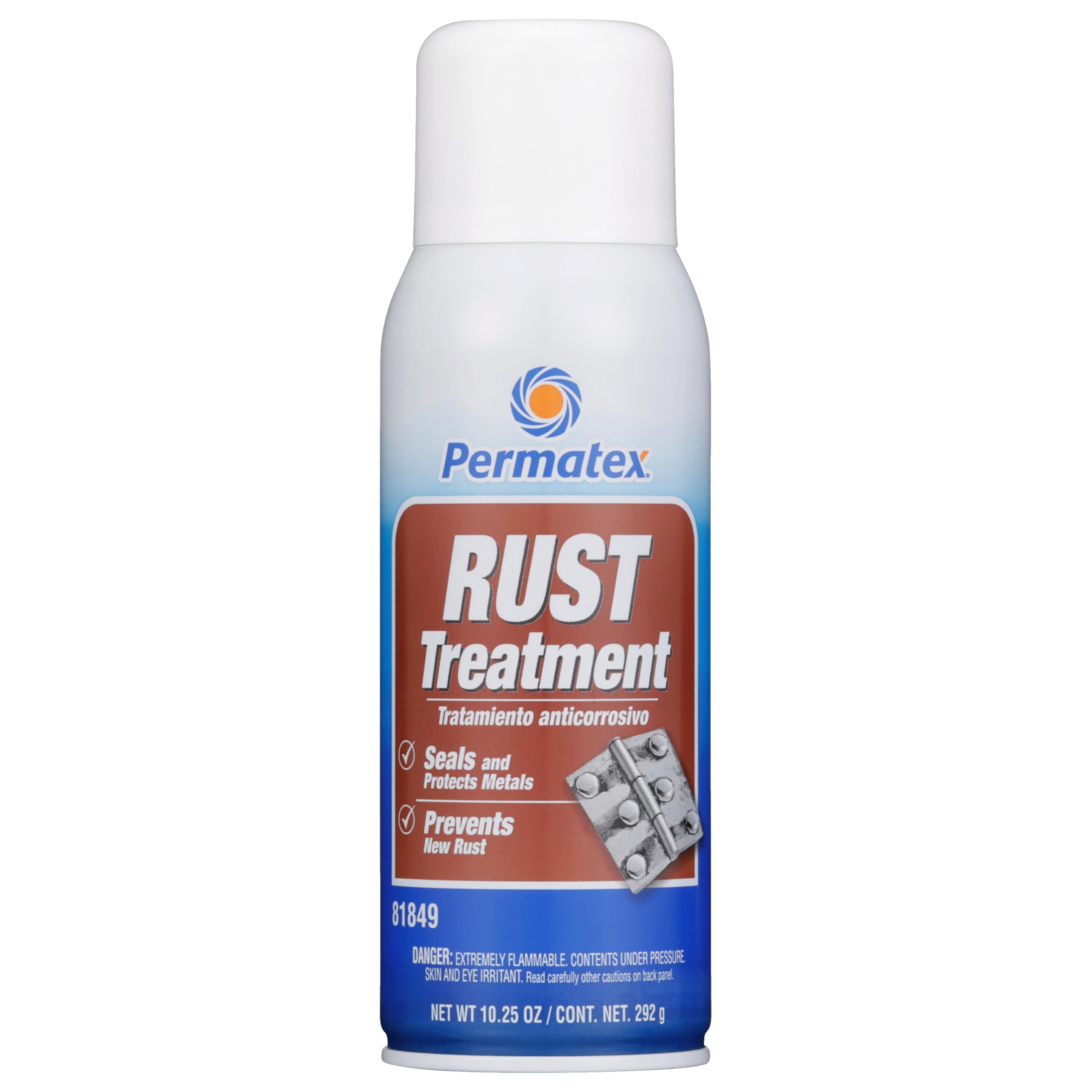 Permatex 81849 Rust Treatment, 10.25 Oz. Net Aerosol Can, Factory, Pack Of 1