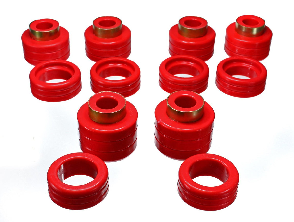 Energy Suspension 3-4123R Body Mount Bushing Set 1988-2000 GM C/K Series Pickup