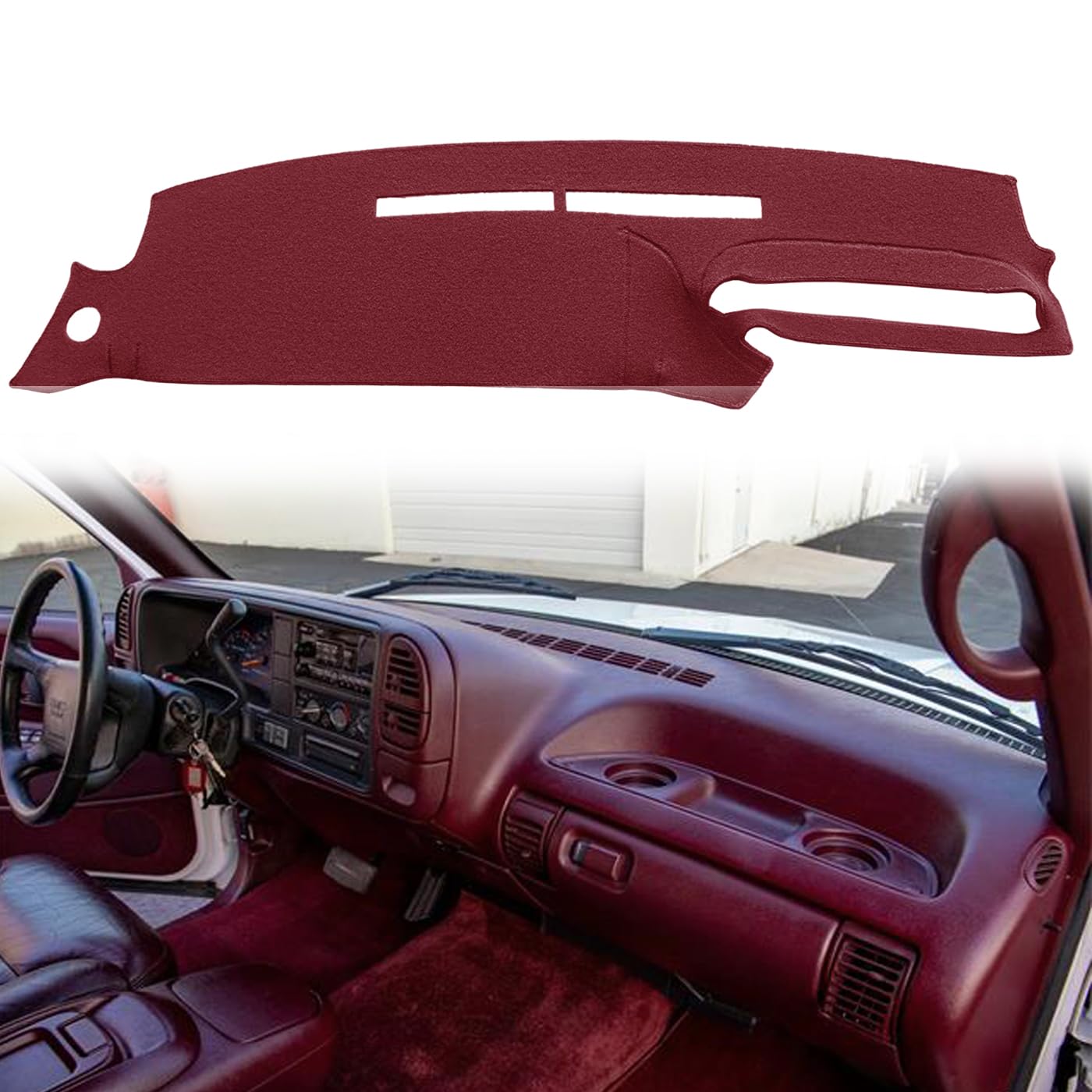 Dash Cover Mat Fit For 1995-1996 Chevy Chevrolet Silverado C1500 C2500 C3500 K1500 K2500 K3500 Tahoe Suburban,Gmc Sierra Yukon S