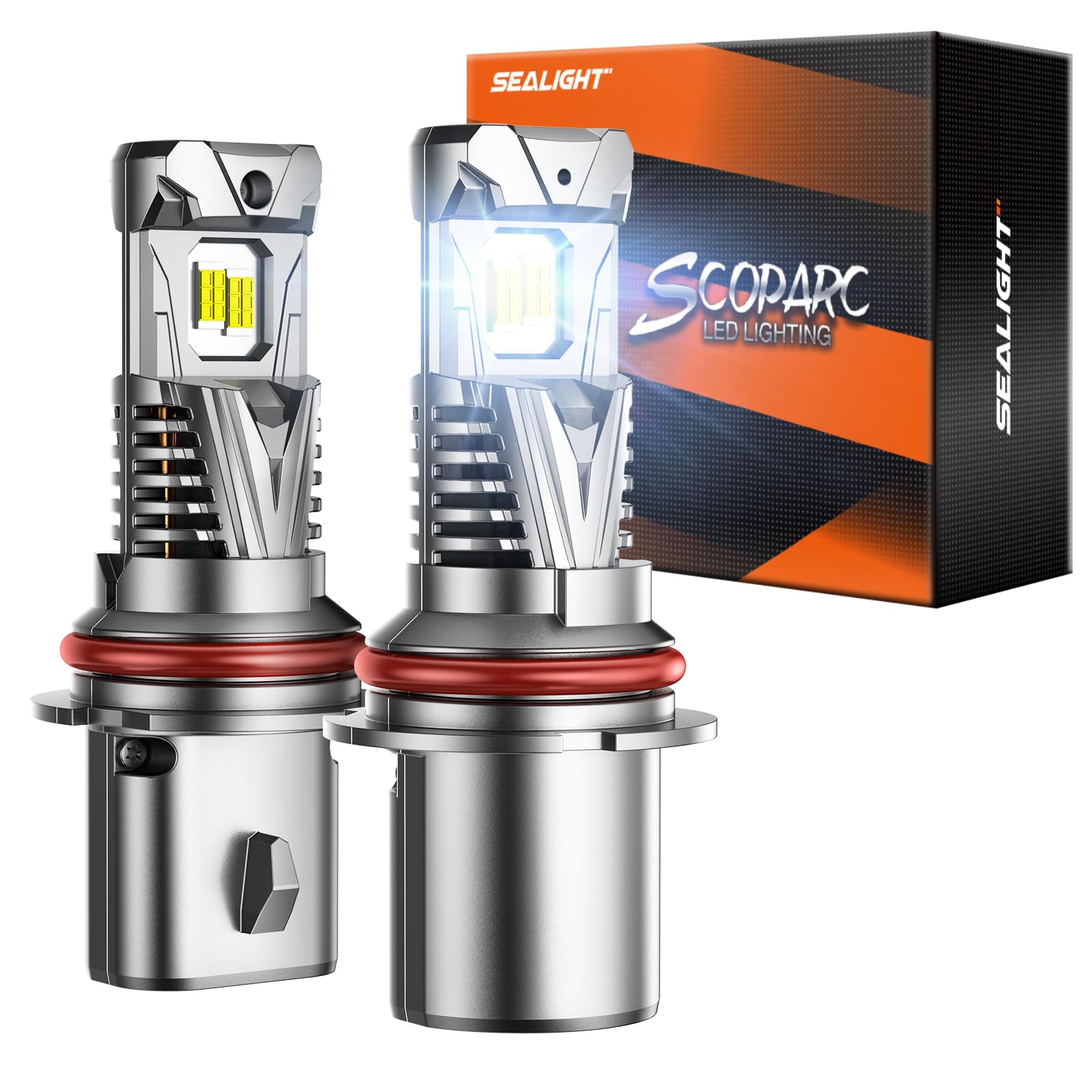 Sealight 9007/Hb5 Fog Lamps 60000Lm 70W Wireless For Atvs & Powersports, 2025 Version 99% Compatibility, 9  Brightness S7S Serie