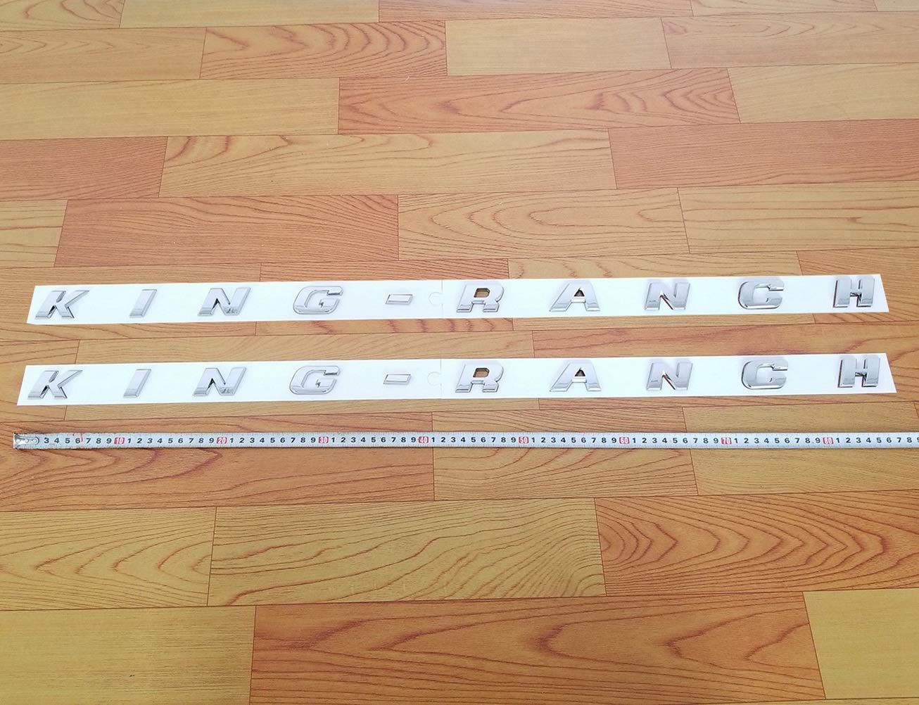 2Pack Oem King Ranch Emblems Side Letter Kingranch Sticker Badge 3D Logo Compatible With 150 250 350 (Chrome)