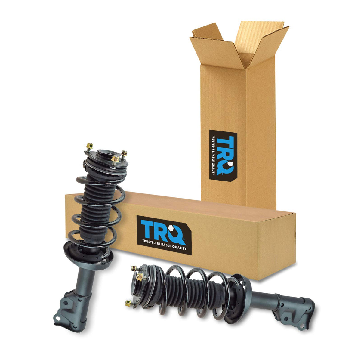 Trq Front Strut & Coil Spring Assembly Set Driver & Passenger Sides Compatible With 06-11 Honda Civic