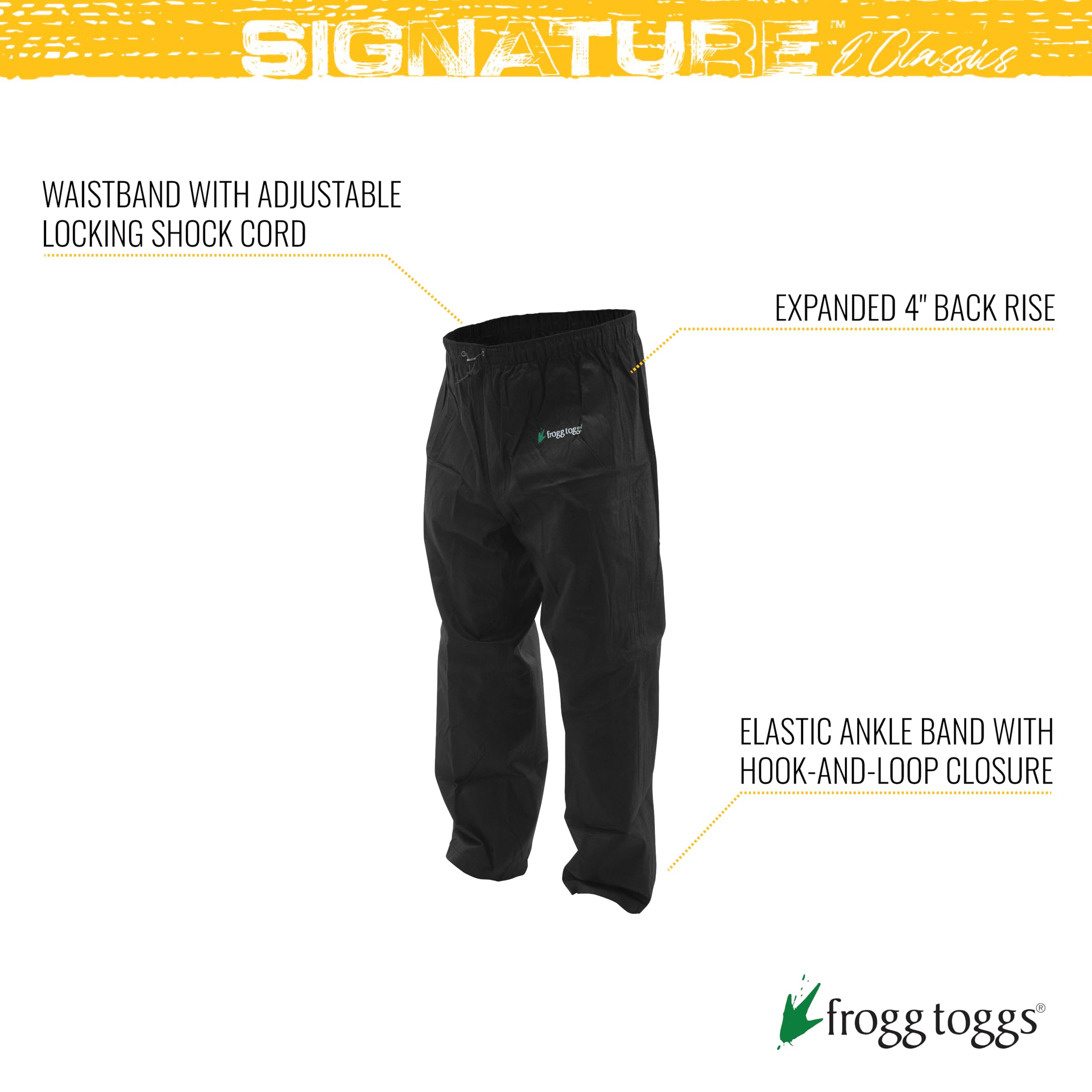 Frogg Toggs Mens Classic Pro Action Waterproof Breathable Rain Pants, Realtree Max-7, 3X-Large Us