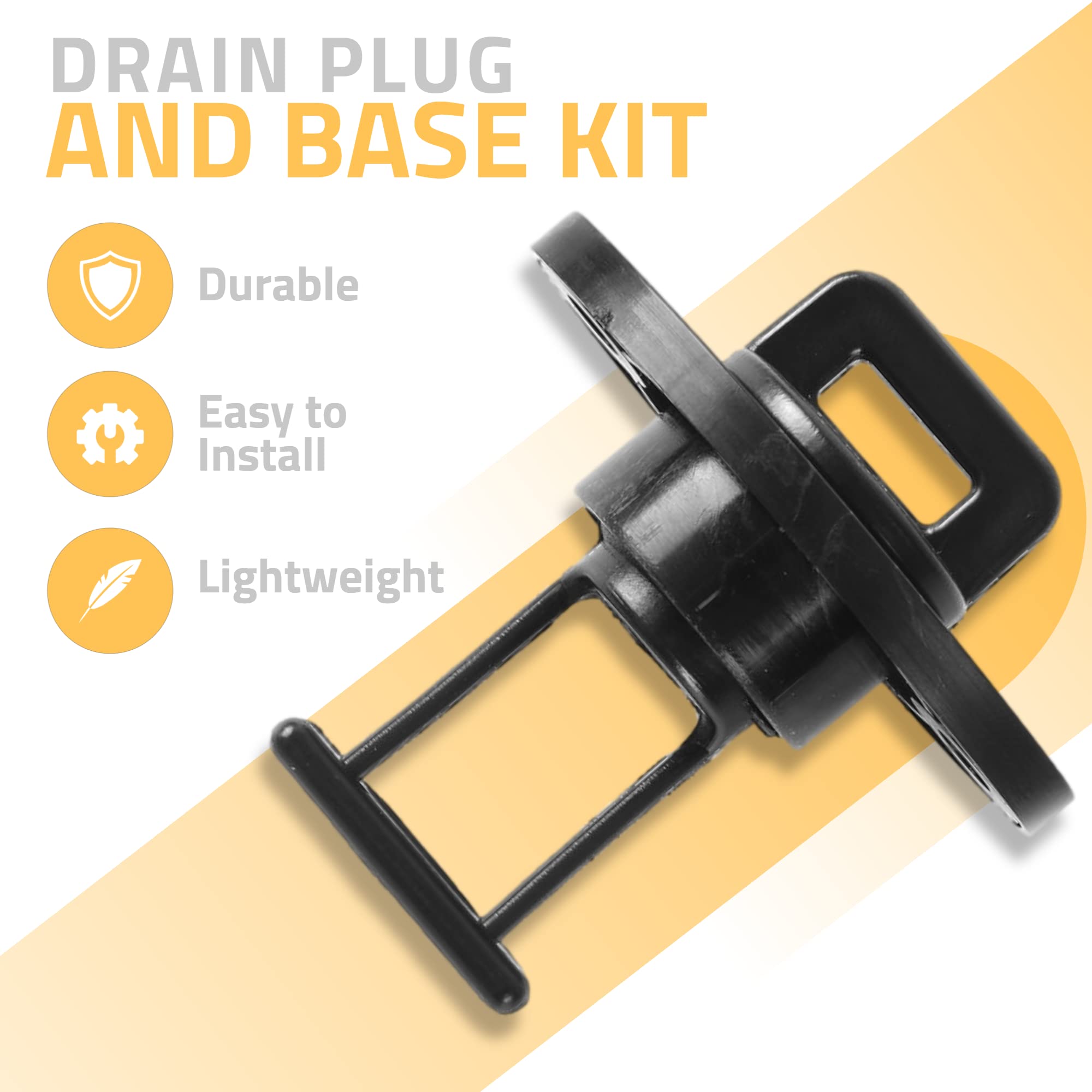 TonGass (2-Pack) Gas Tank Drain Plug/Base Replacement with O-Ring - Compatible with Sea-Doo Yamaha Polaris Gas Tank