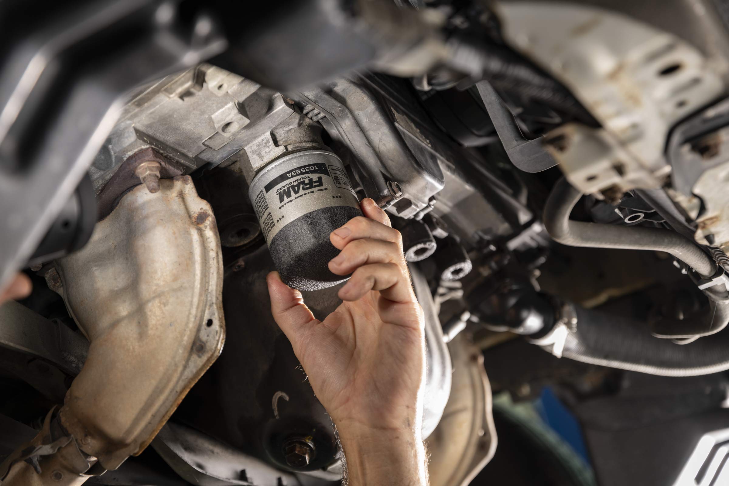 Fram Tough Guard Replacement Oil Filter Tg4967, Designed For Interval Full-Flow Changes Lasting Up To 15K Miles