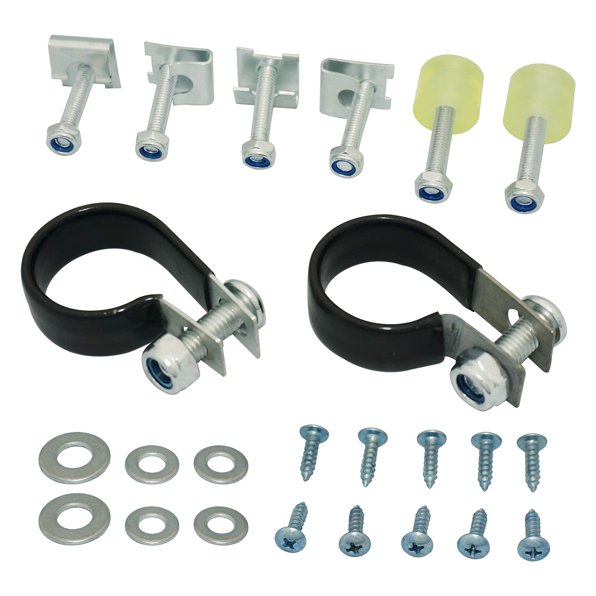 WOWTK Lower Vented Leg Fairings Mounting hardware Screw Clamps Set fits for Harley Touring Electra Glide Road King Road Glide St