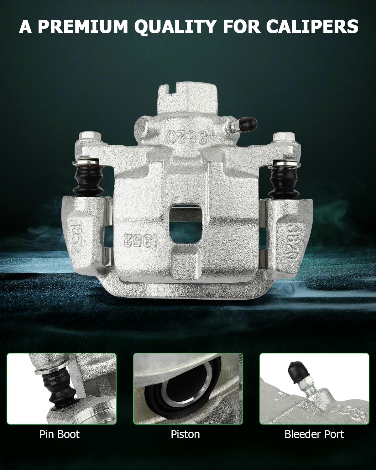 Scitoo 19B2583 19B2582 Rear Left & Right Disc Brake Calipers Assembly W/Bracket For Subaru For Baja 2003-2006,For Subaru For Leg