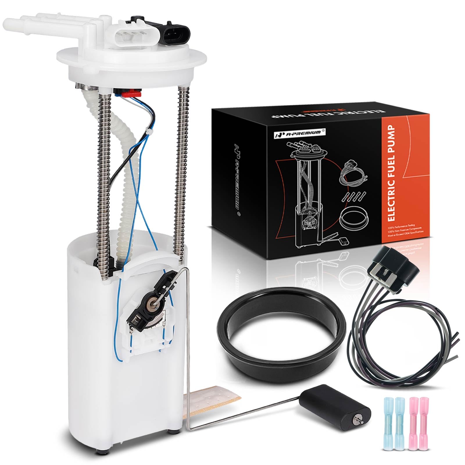 A-Premium Electric Fuel Pump Module Assembly Compatible with Chevy, GMC Pickup Vehicles - 4.3L, 4.8L, 5.3L, 6.0L, 8.1L - Silvera