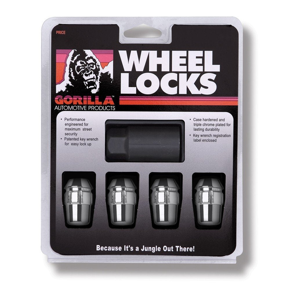 Gorilla Automotive 71621N Acorn Wheel Locks (12Mm X 1.25 Thread Size) - Pack Of 4