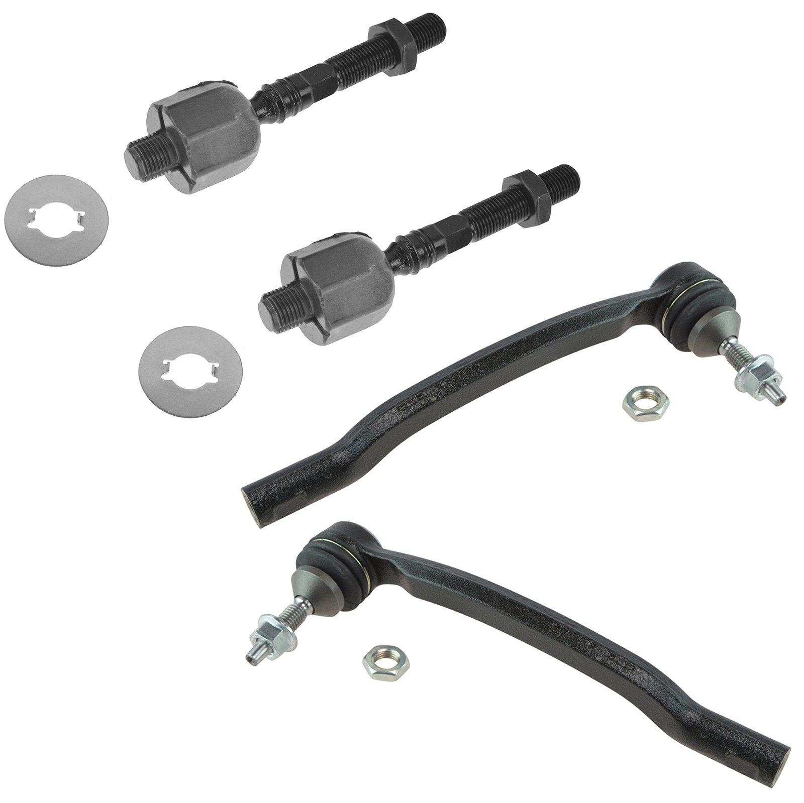 Trq Front Tie Rod Set Compatible With 2004-2007 Volvo Xc70 2003-2014 Xc90