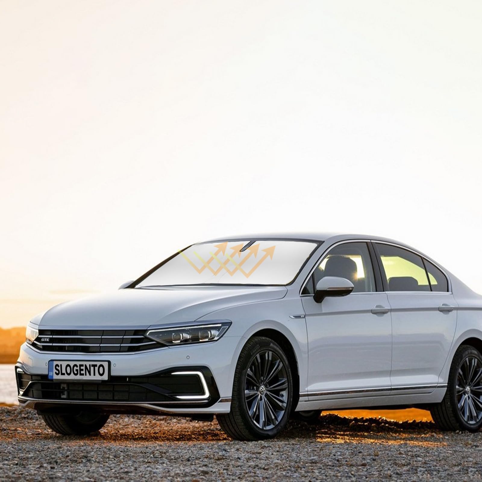 Windshield Sun Shade Car Sunshade For 2012-2022 Vw Passat For Volkswagen Accessories Windshield Sun Visor Cover For Vw Passat Fo