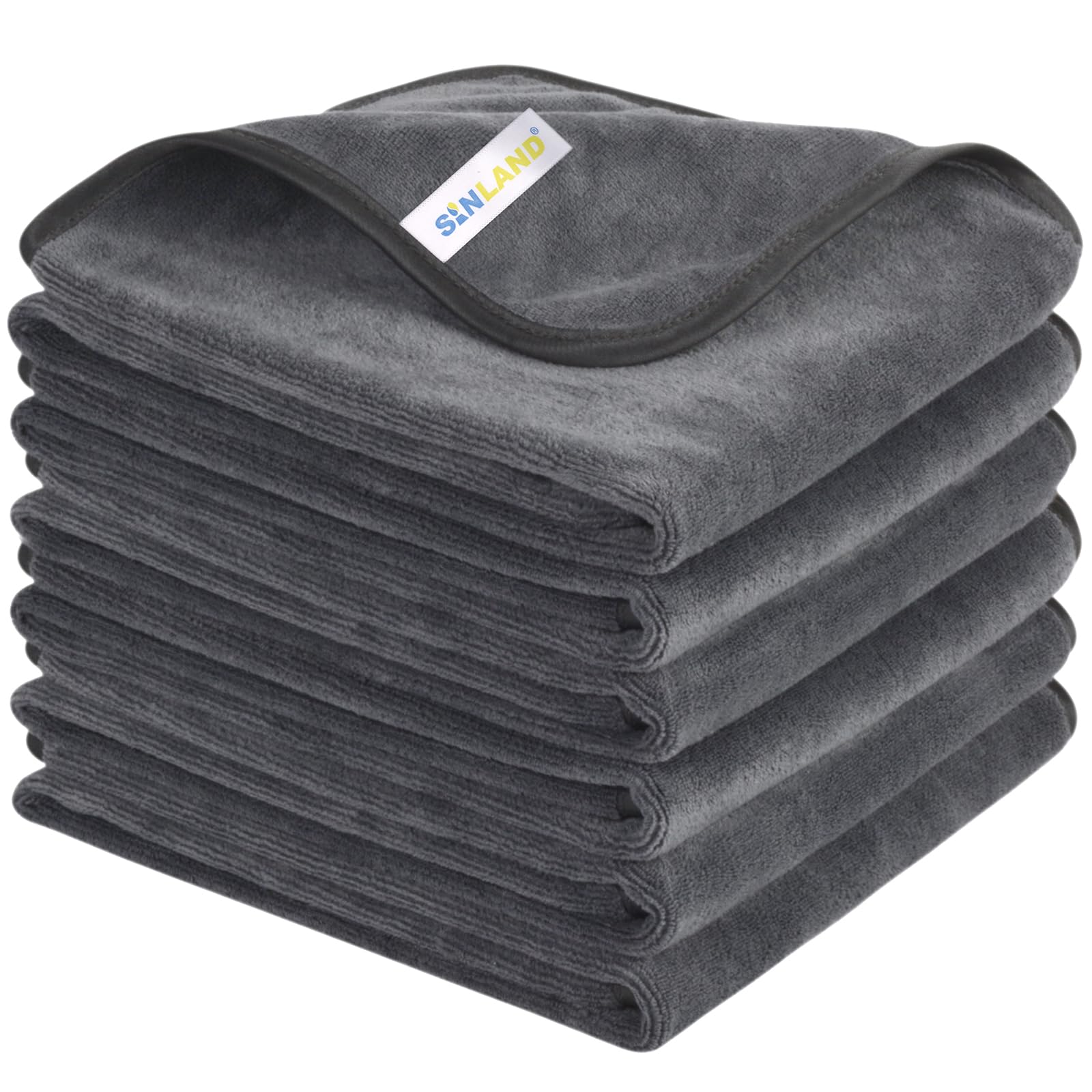 Sinland Microfiber Car Drying Towels Ultra Absorbent,No Streaks,Scratches, Or Water Spots,Wash Cleaning Auto Detailing Towels 40