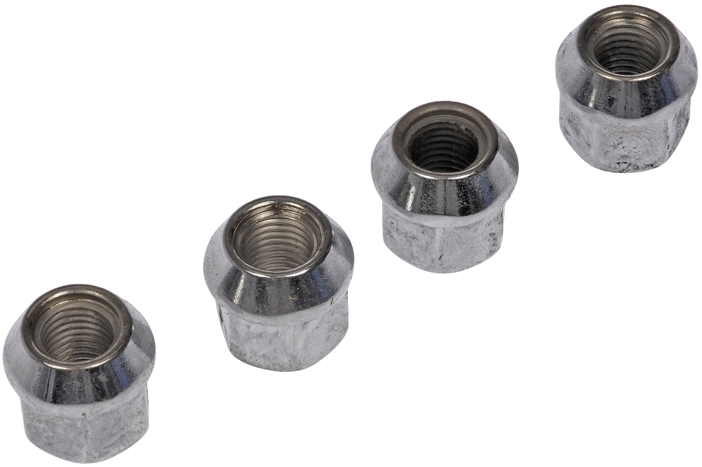 Dorman 711-306 Wheel Nut Chrome Bulge M12-1.50 Compatible with Select Models, 4 Pack