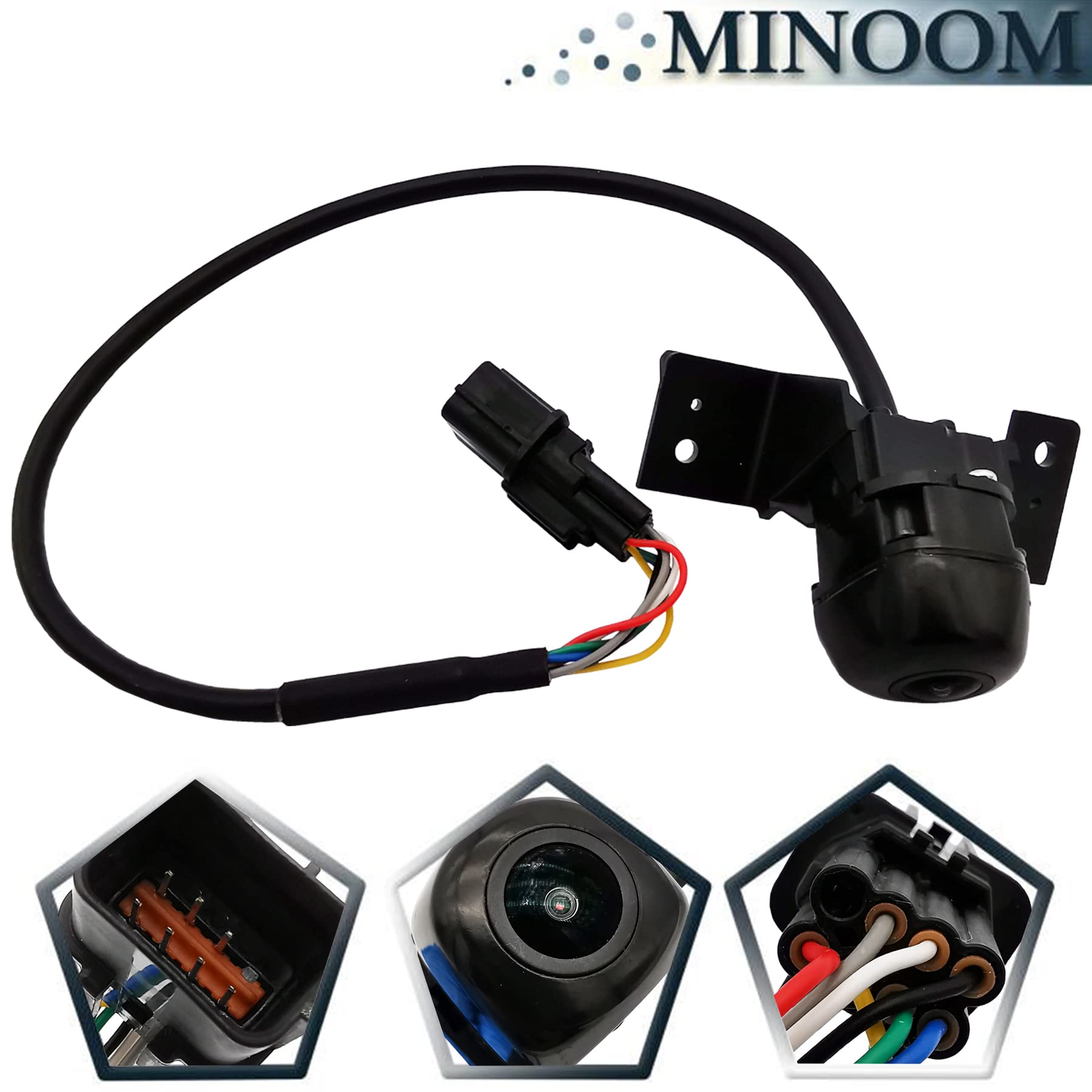 Minoom 95760-D3001 Rear View Backup Parking Assist Camera Replacement For Hyun-Dai Tucson 2015-2019 Part No.#95760-D3000