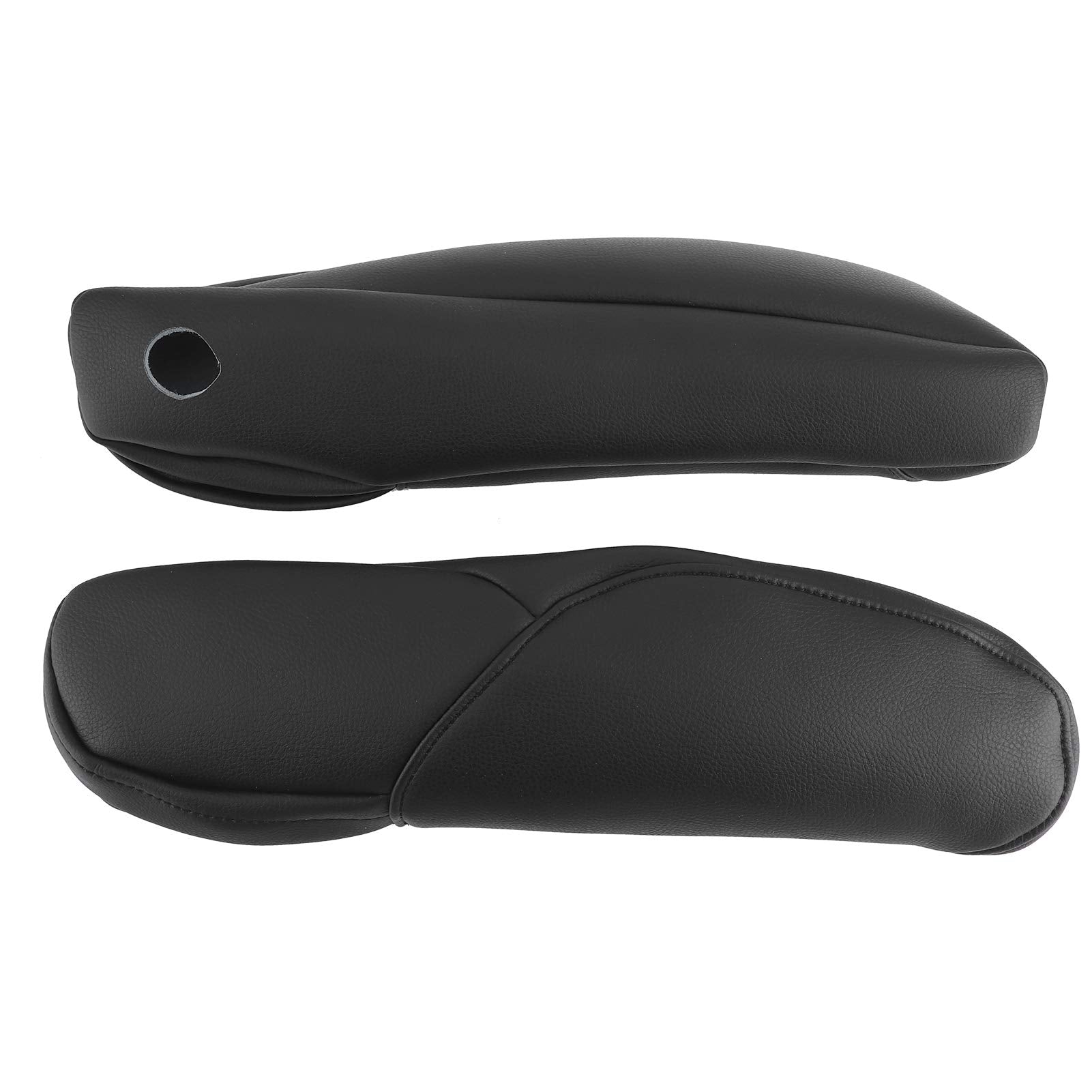 2Pcs Car Seat Armrest Handle Cover, Microfiber Leather Seat Armrest Car Interior Accessory Fit for CRV 2010-2017(Black)