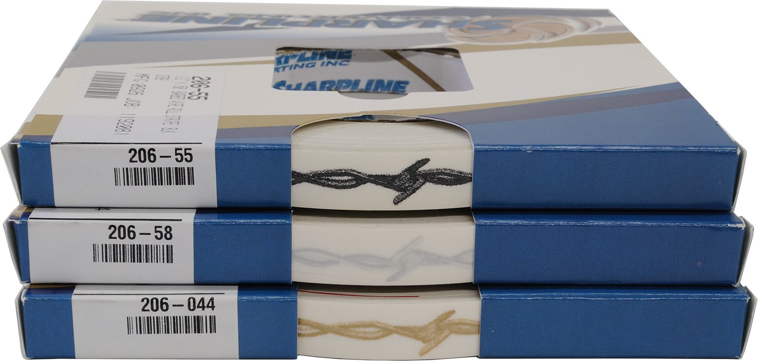 Sharpline 206 Barbed Wire Accent Stripe - 1/2'' X 150' - Black On Clear