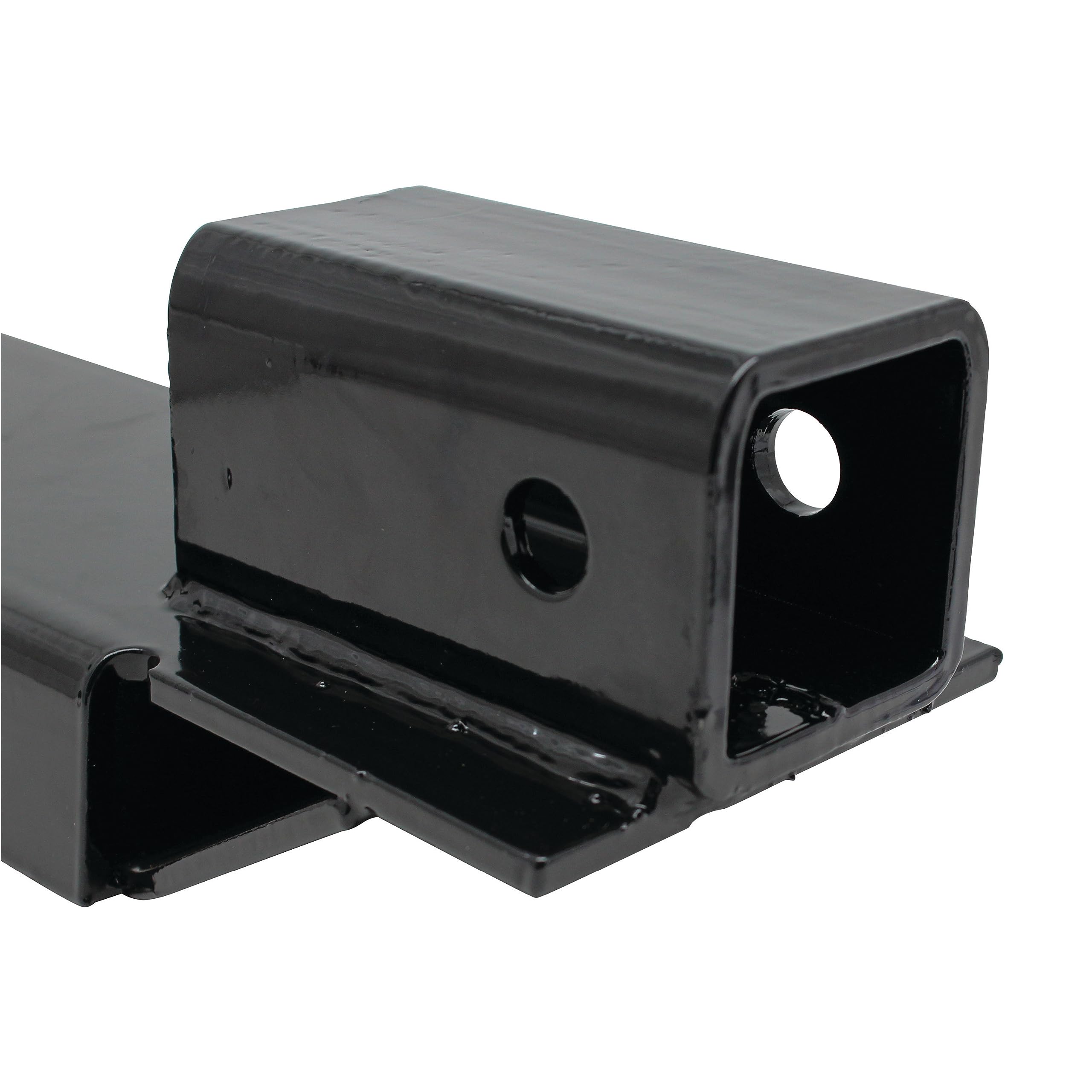Extreme Max 5001.1389 Clamp-On Forklift Hitch 2'' Receiver With Tri-Ball Hitch And Tow Hook