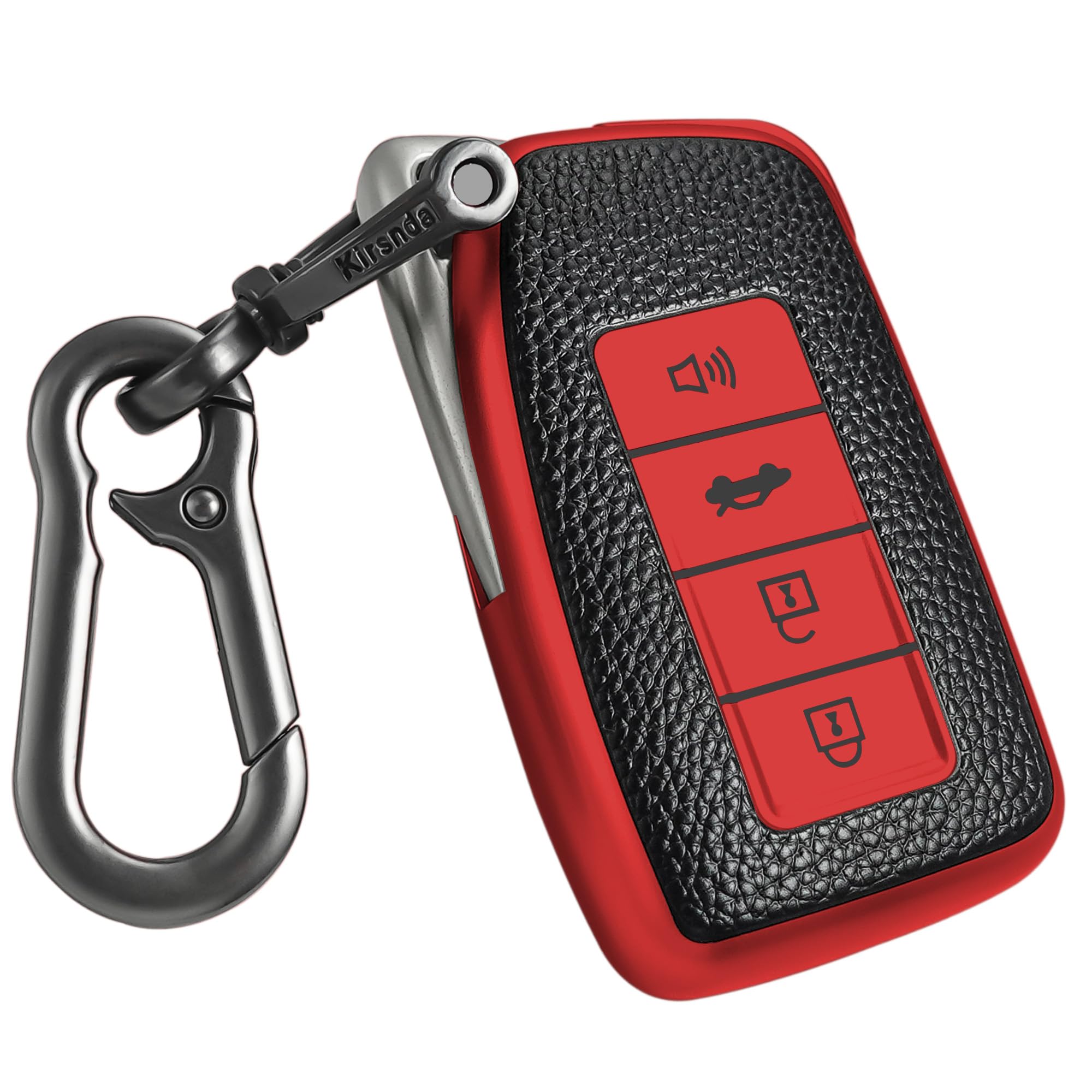 Kirsnda Texture Key fob Cover with Keychain Compatible with Lexus,Soft TPU Key case/Skin,4-Buttons fit ES is GS NX RX RC GX LX 5