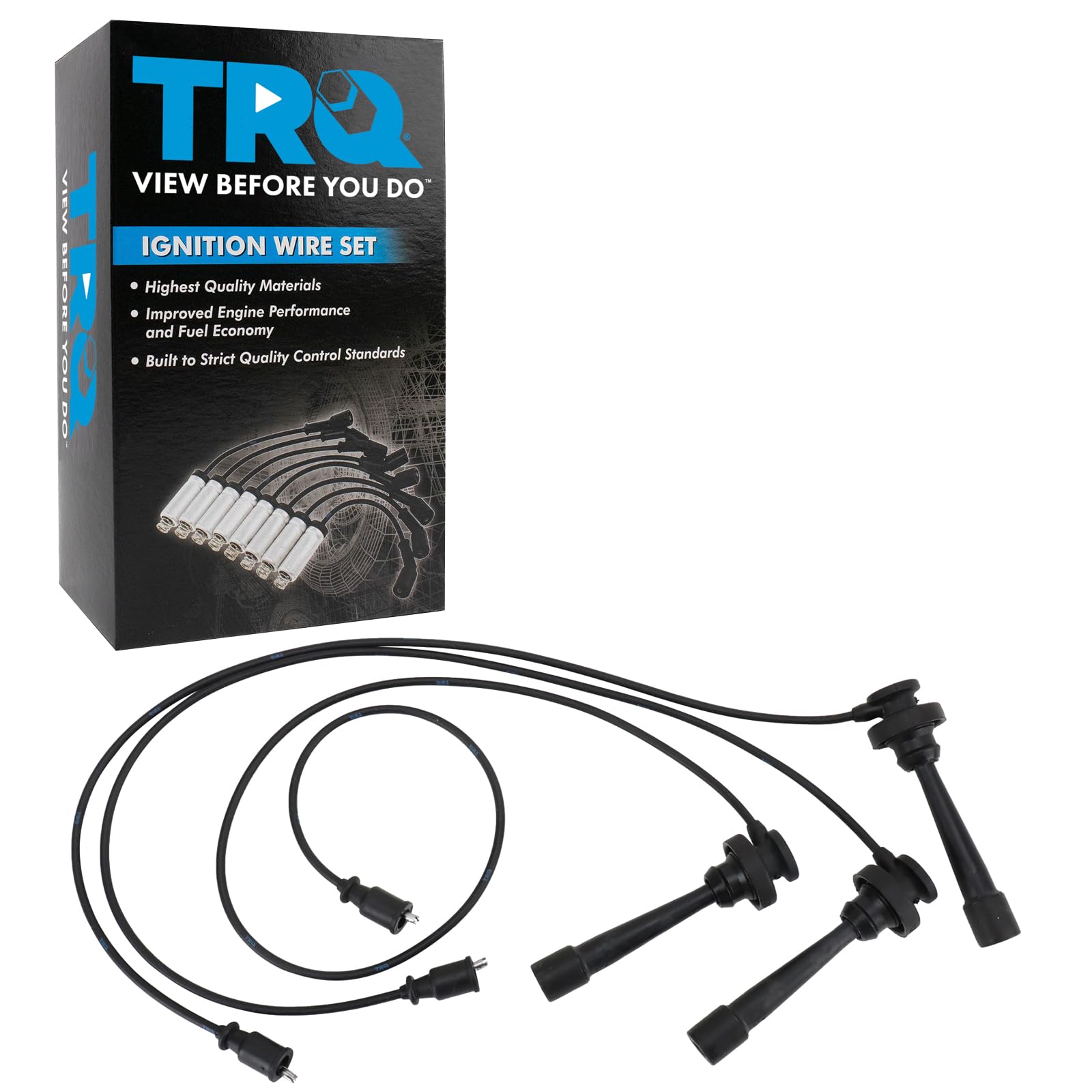 Trq Spark Plug Wire Set Compatible With 2003-2006 Mitsubishi Montero