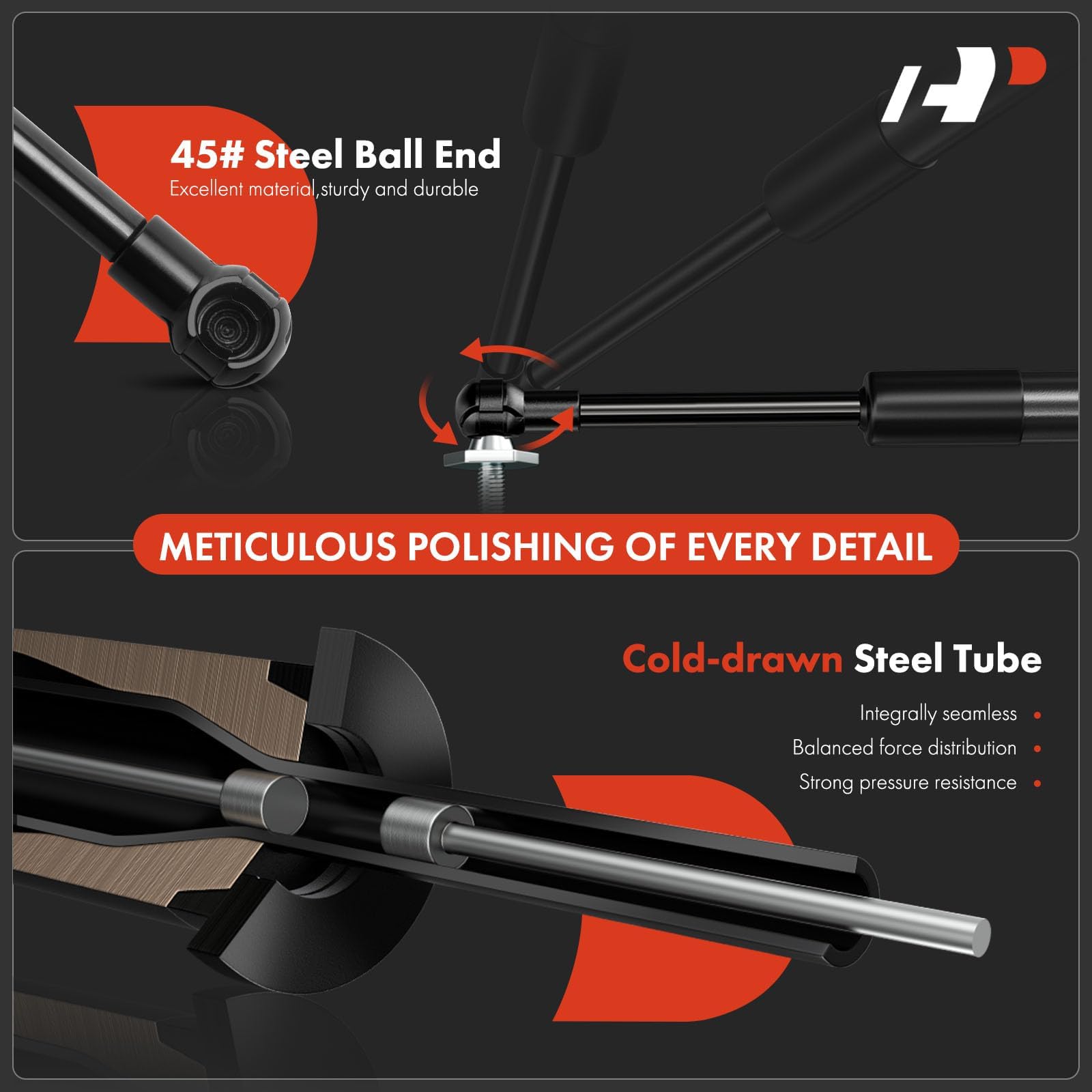 A-Premium Tailgate Assist Shock Strut Replacement For Dodge Trucks Ram 1500 Ram 2500 Ram 3500 2002-2009