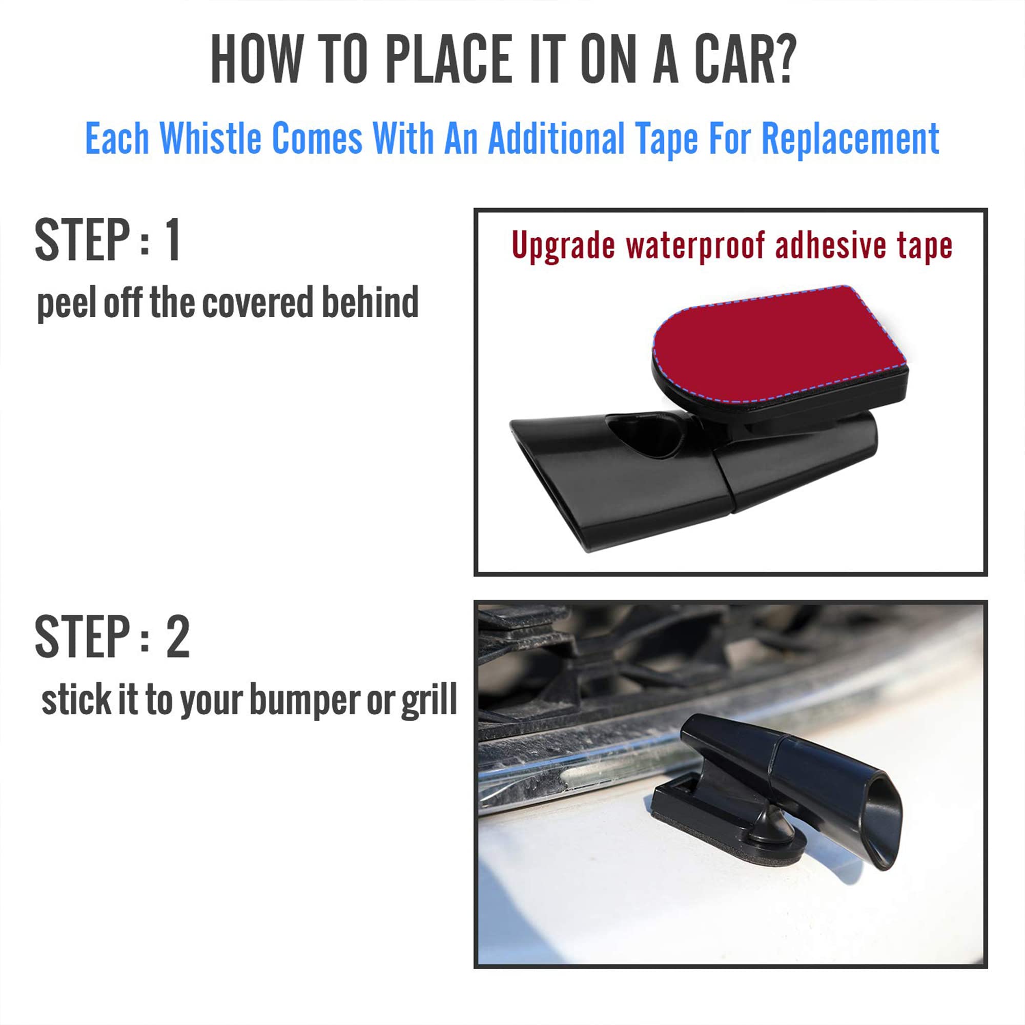 Seven Sparta 6 Pcs Deer Whistles Deer Warning Devices With Waterproof Adhesive Tapes For Car/Truck/Vehicle/Motorcycle(6)