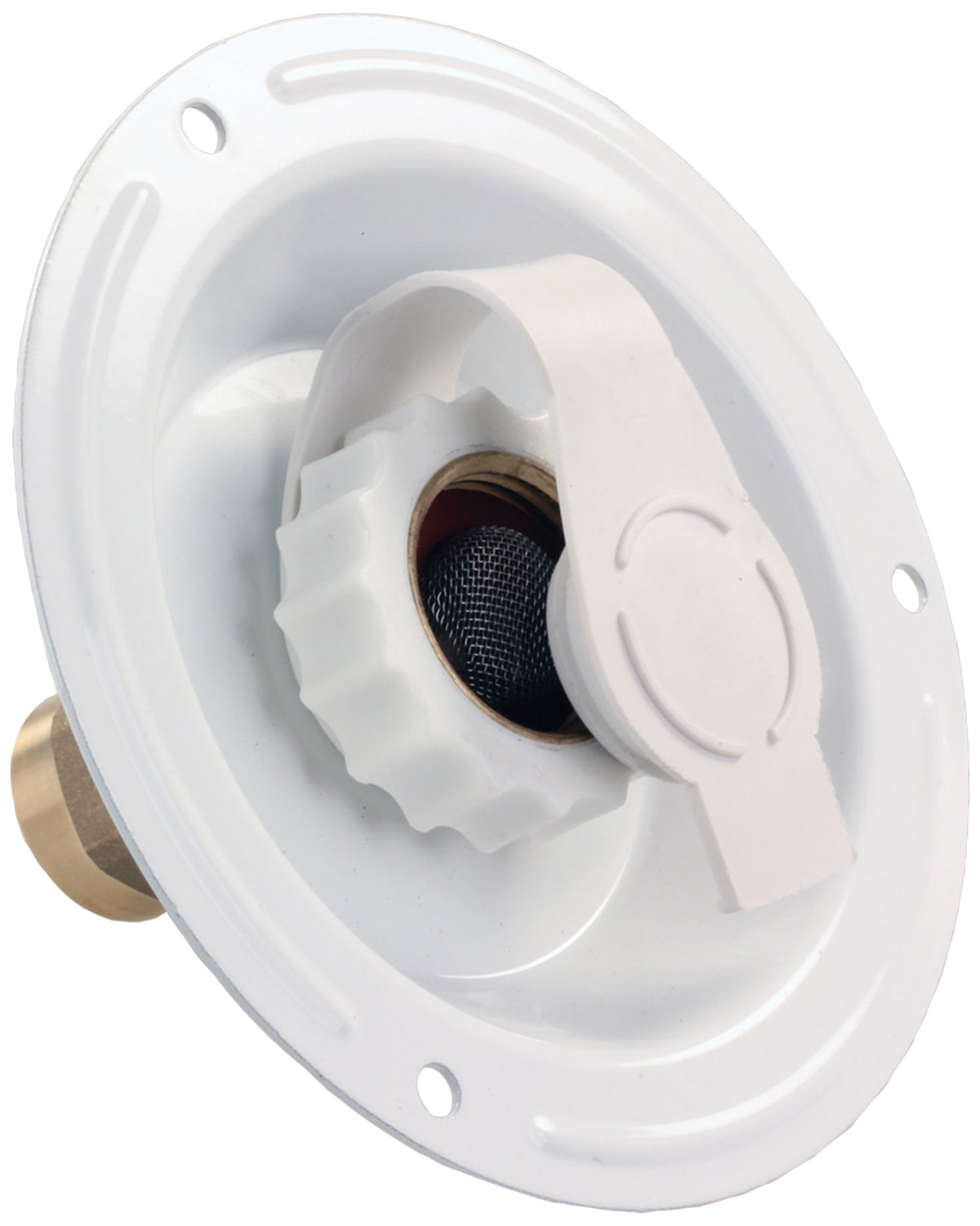Jr Products 62115 City Water Dish - 1/2 Fpt , White
