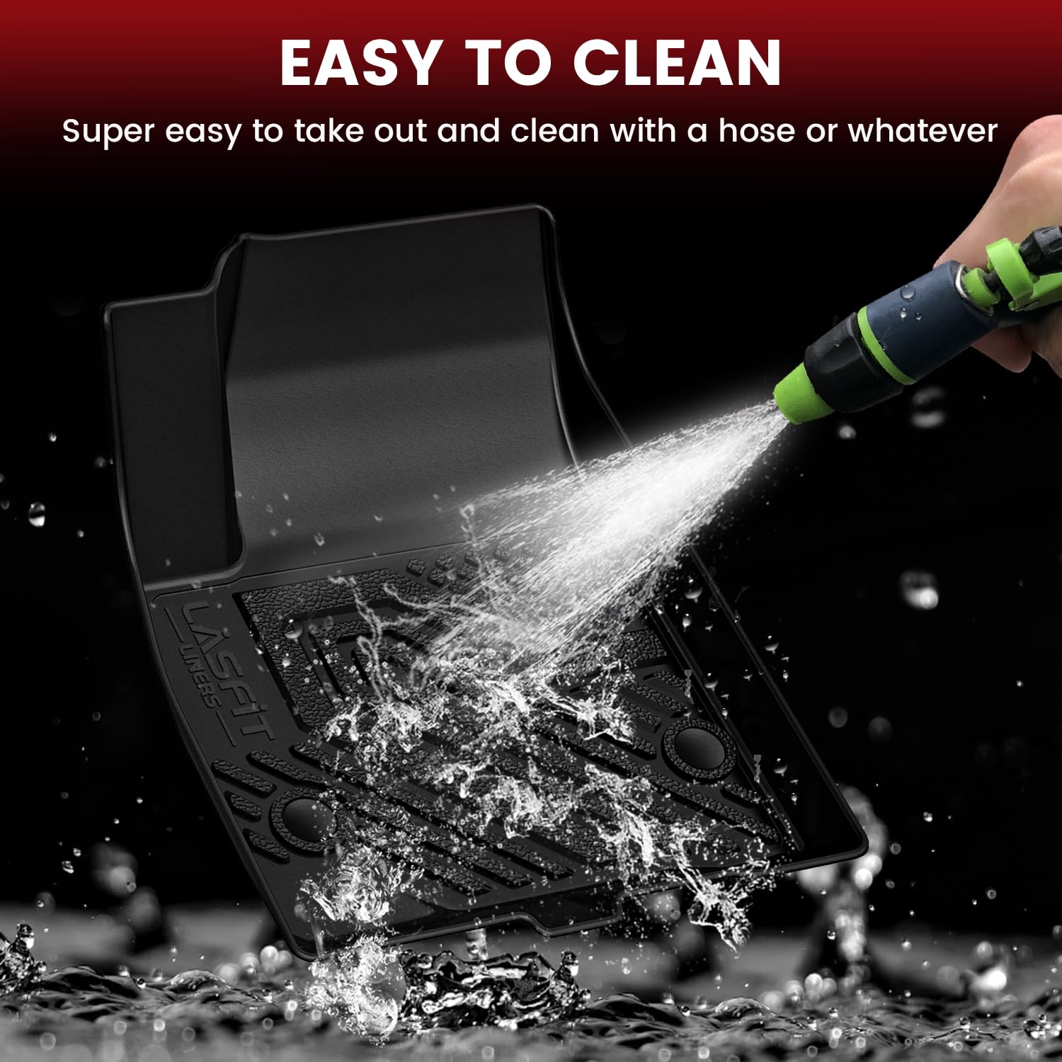 Lasfit Floor Mats & Cargo Liner For Gmc Acadia Car Mats 2017-2023, All Weather Tpe Custom Fit Floor Mats For Cars, 3 Rows Floor