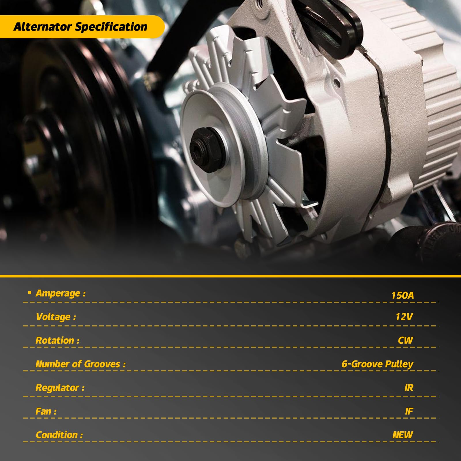 YINAVAGAD Alternator for Mercedes Benz C300 V6 3.0L 2009 2010 2011 2012, GLK300 GLK350 V6 3.0L 3.5L 2010 2011 2012, Replace 0009