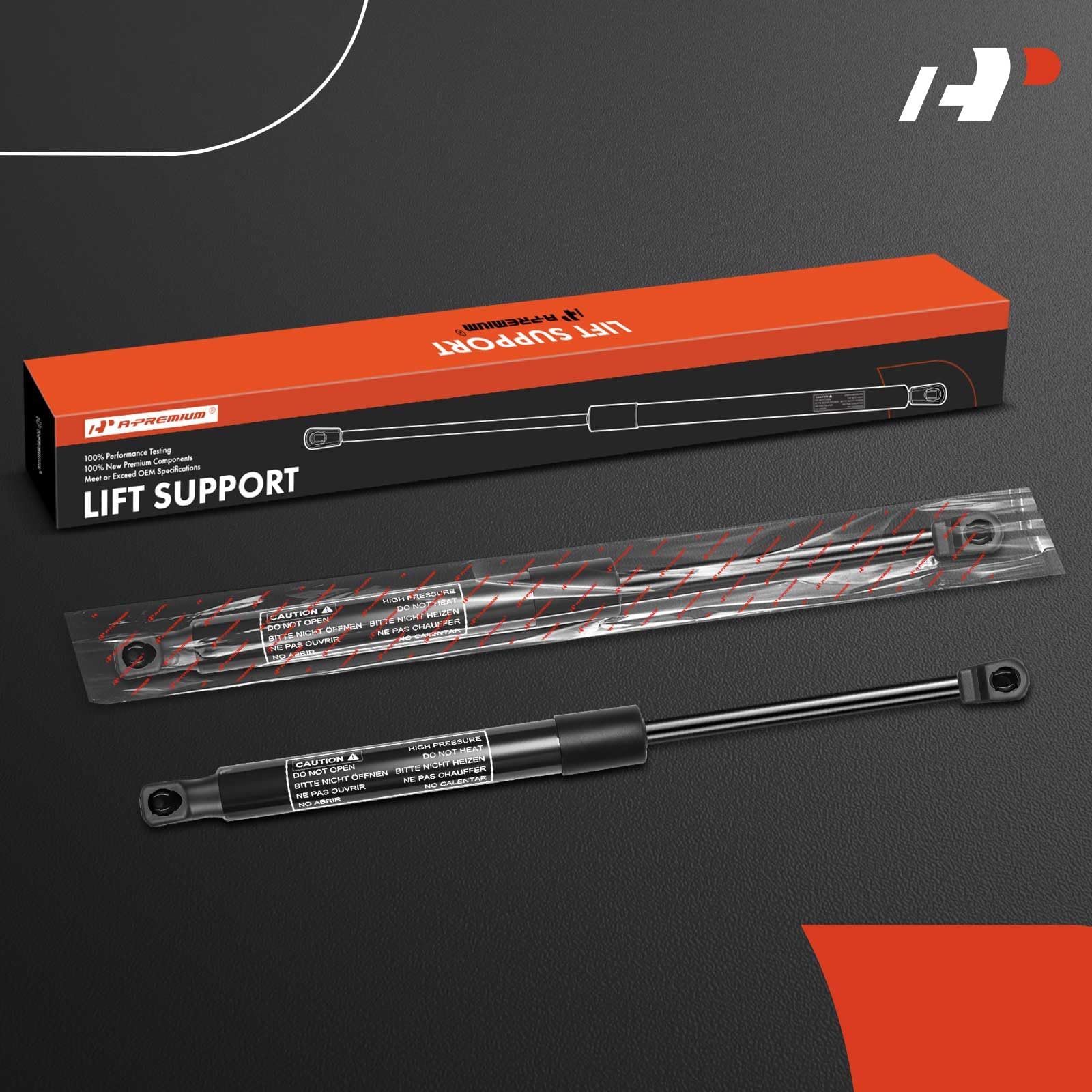 A-Premium Front Hood Lift Supports Gas Spring Shock Struts Compatible With Hyundai Sonata 2015-2017 (Excluding Hybrid) 2-Pc Set