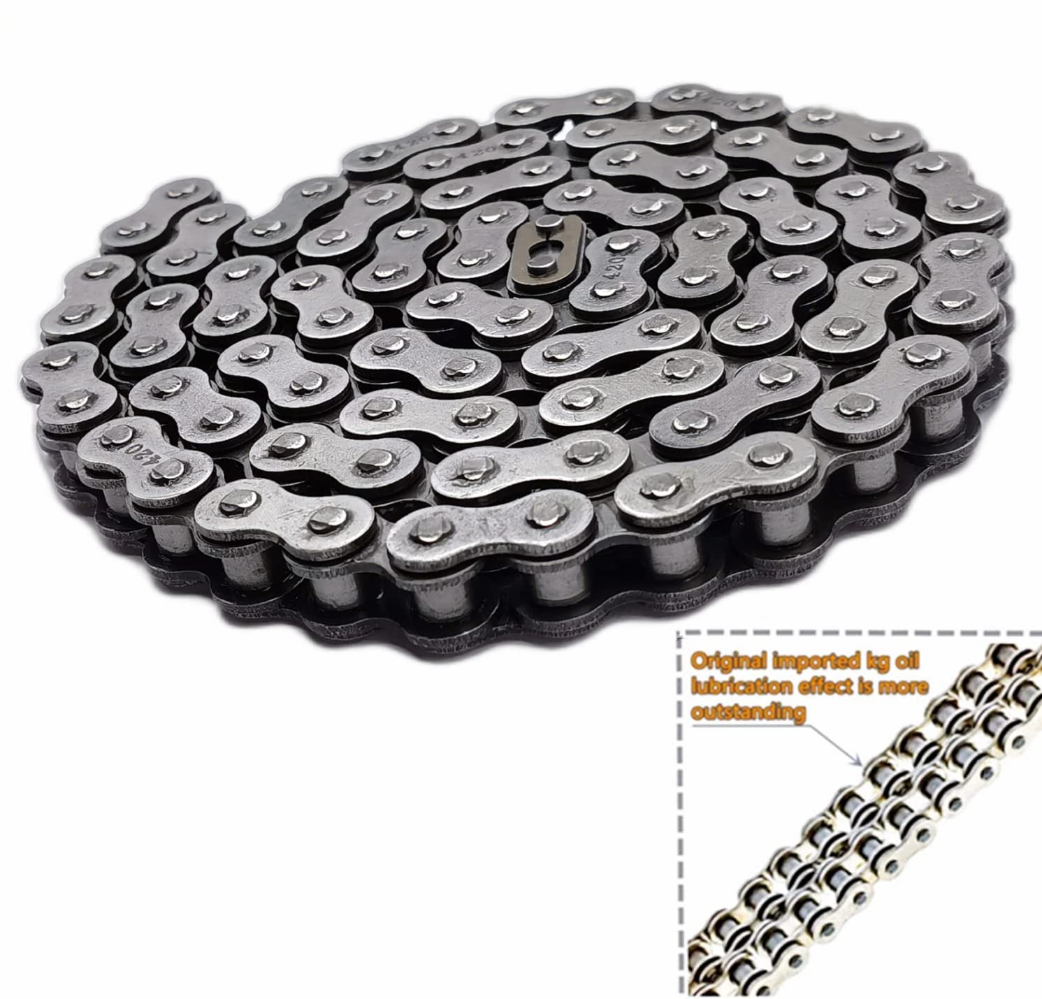 Mini Bike Rear Chain Fits Coleman CT200U CT200U-EX BT200X Mini Bike Chain MB200 MB165 Baja Warrior Heat Mini Baja Motorsports+Ch