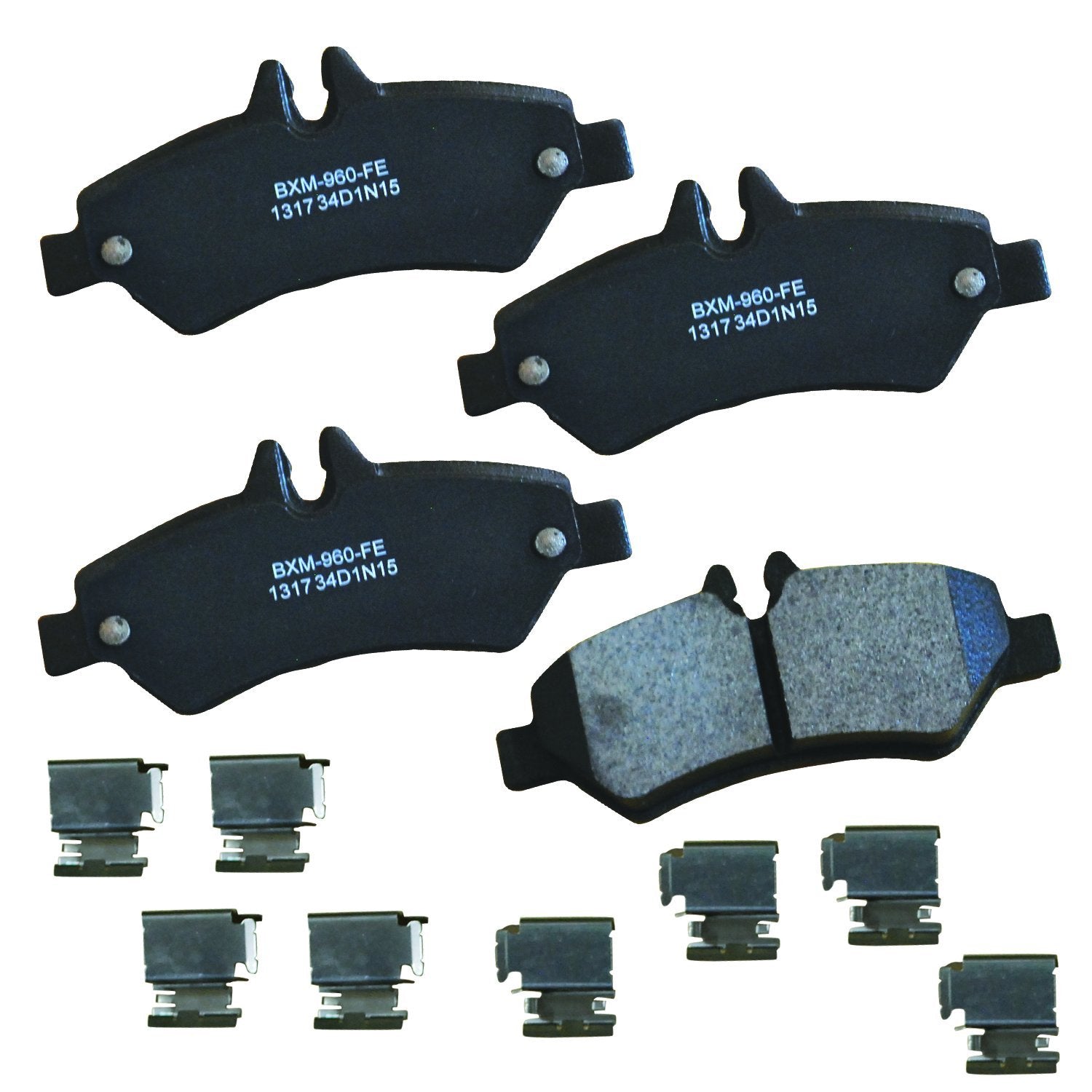 Bendix Premium Sbm1317 Semi-Metallic Rear Brake Pads For Select Models Dodge Sprinter 2500, Freightliner 3500, Mercedes-Benz Spr