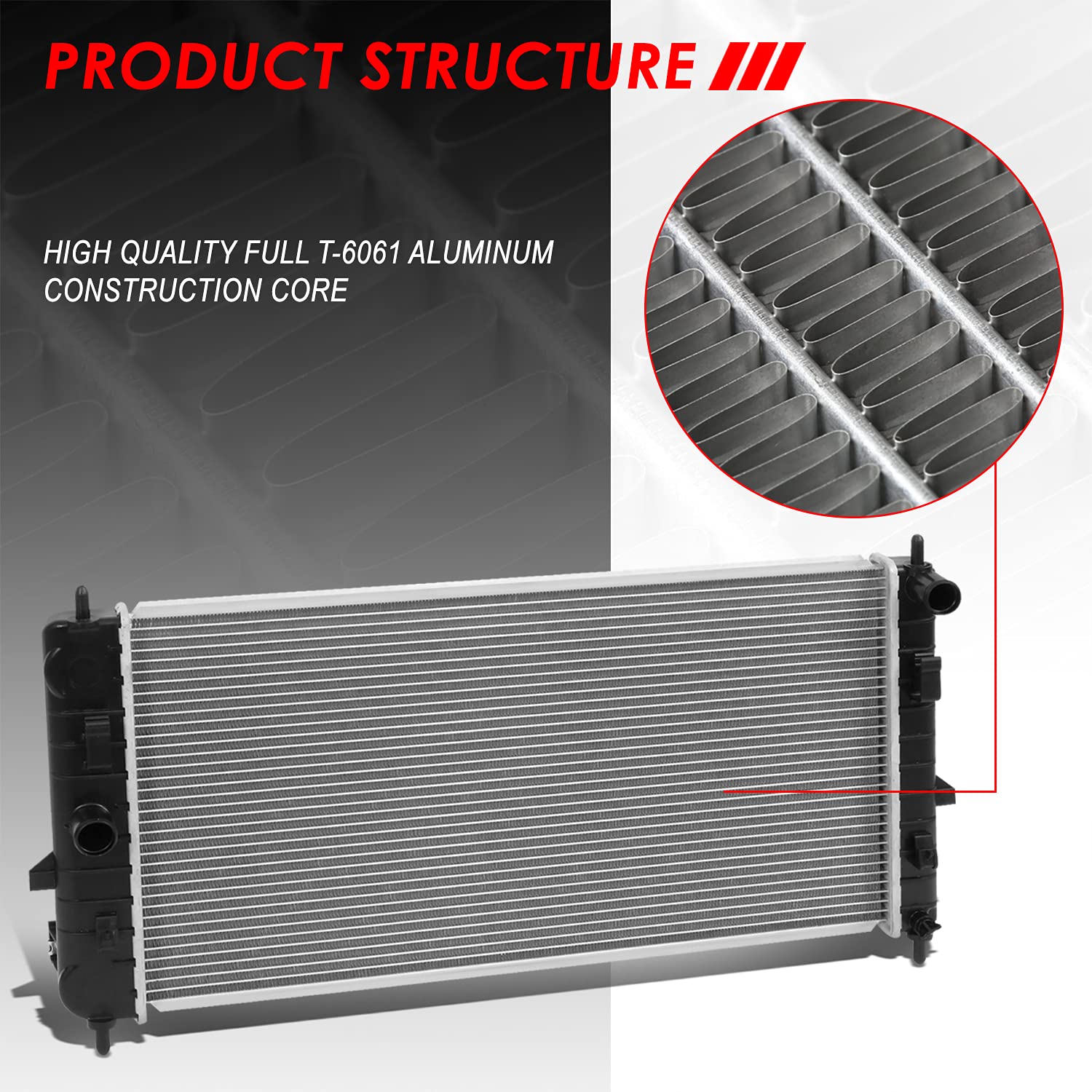 Auto Dynasty Radiator Compatible With 04-10 Chevy Cobalt Pontiac G5 Saturn Ion 2.0L 2.2L 2.4L At Mt, Dpi 2775 Factory Style 1-Ro