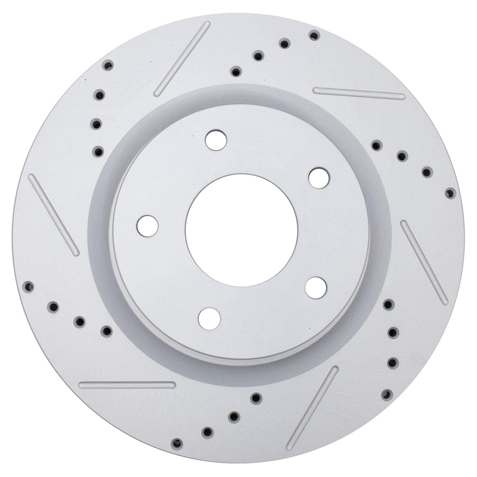 Trq Front Performance Brake Rotors Set Premium G-Coated Cross Drilled & Slotted Compatible With 2007-2022 Nissan Altima