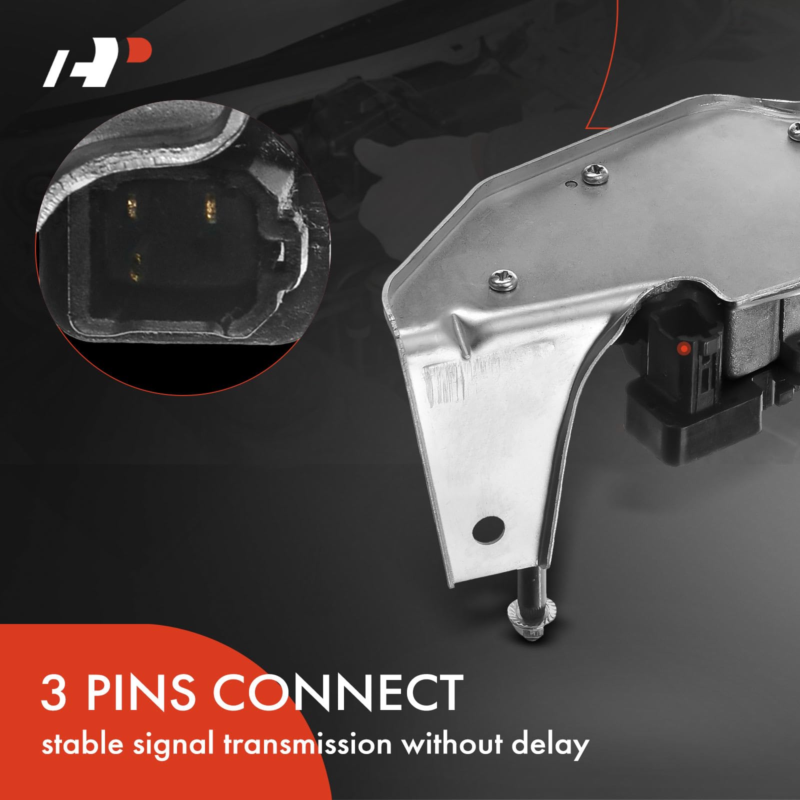 A-Premium Rear Windshield Wiper Motor Compatible with Honda Fit 2009 2010 2011 2012 2013 2014, L4 1.5L, Hatchback, 3-Pin, Replace# 76710TF0003