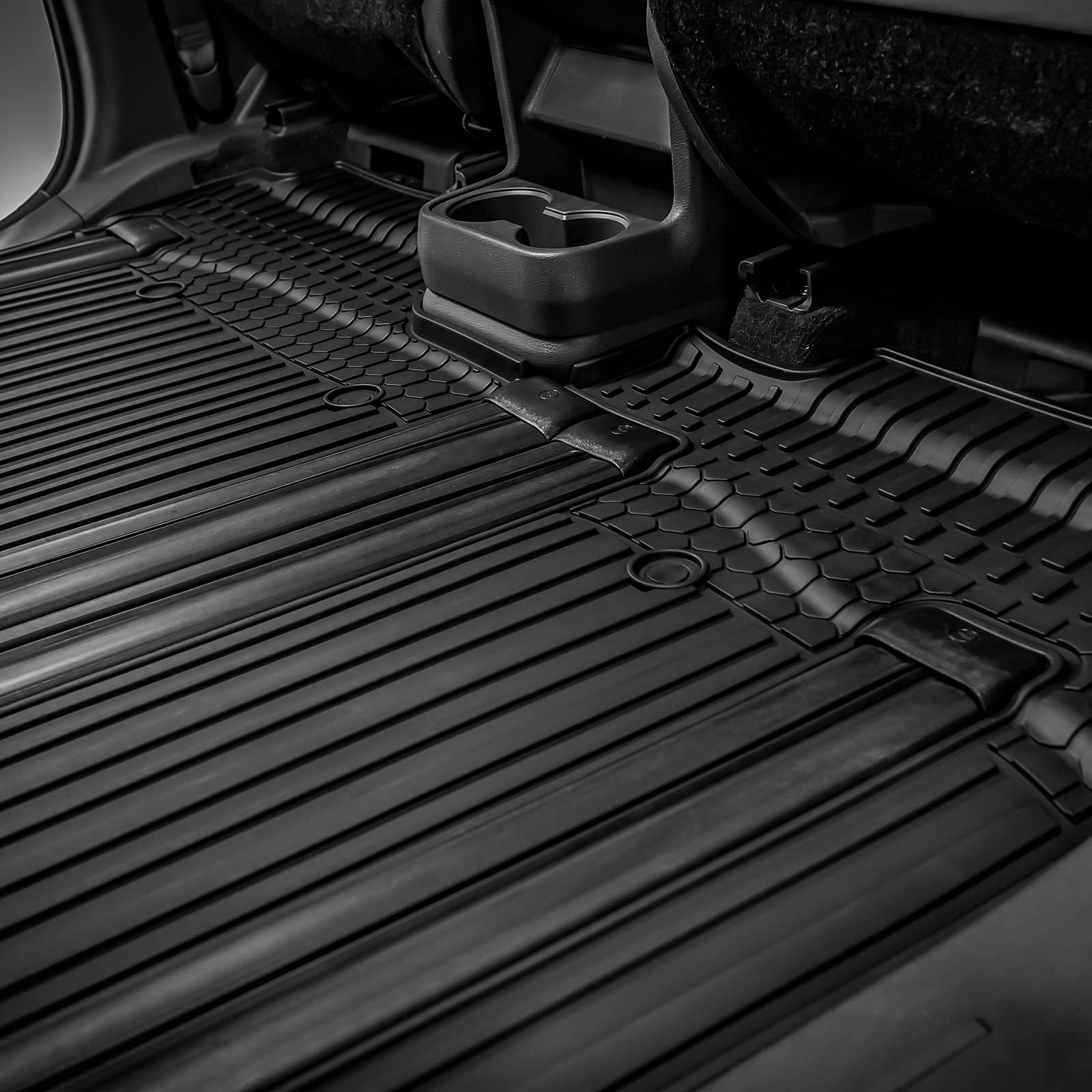 3W Floor Mat Fit Toyota Sienna 2021-2025 (Only For 8 Seat), Tpe All Weather Custom Fit Floor Liner For Toyota Sienna 2Nd And 3Rd