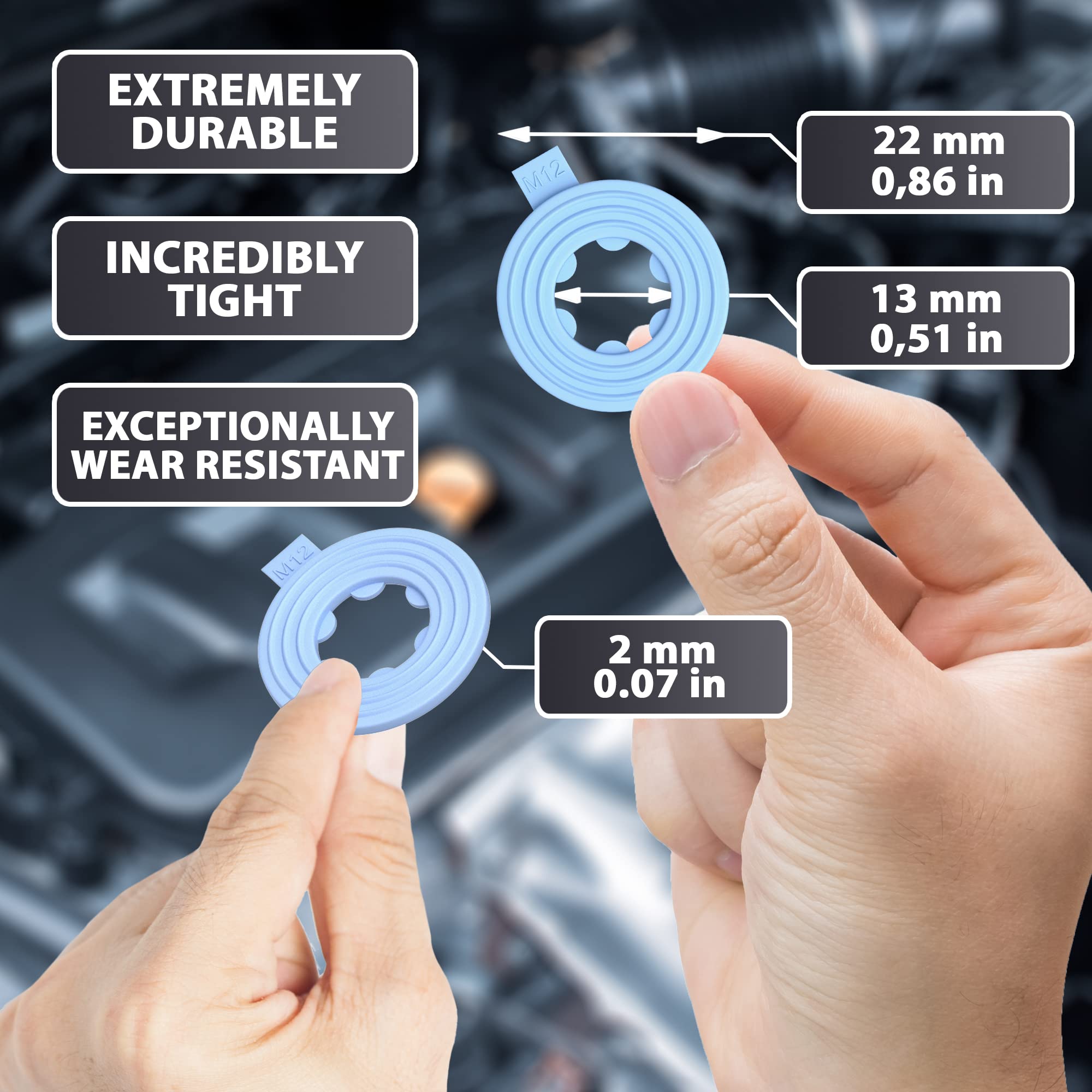 15Pcs Oil Drain Plug Crush Rubber Washer Gasket Seal - 12Mm Replacement For Buick/Cadillac/Chevrolet/Gmc/Hummer/Oldsmobile/Ponti