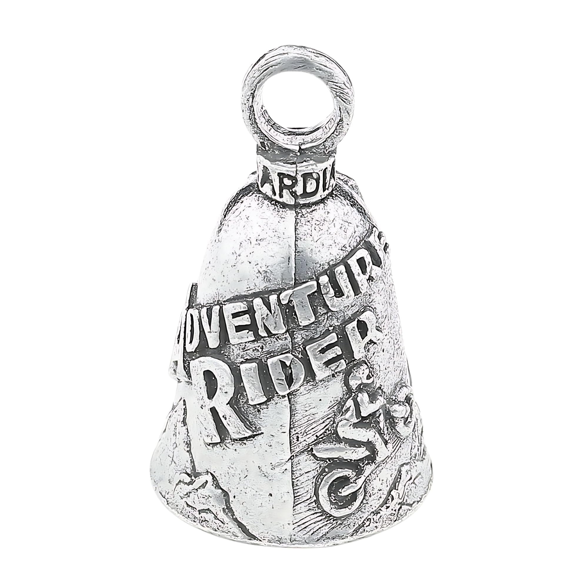 Guardian Bell Adventure Rider Good Luck Bell W/Keyring & Black Velvet Gift Bag | Motorcycle Bell | Lead-Free Pewter | Good Luck 