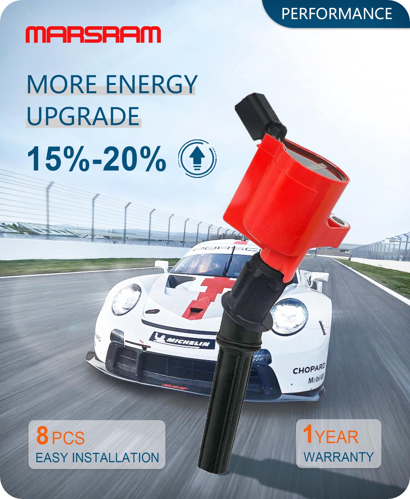 Marsram Ignition Coil Pack Dg508 For 2000 2001 2002 2003 2004 2005 2006 2007 2008 2009 2010 2011 Ford F150 F250 E150 E350 Lincol